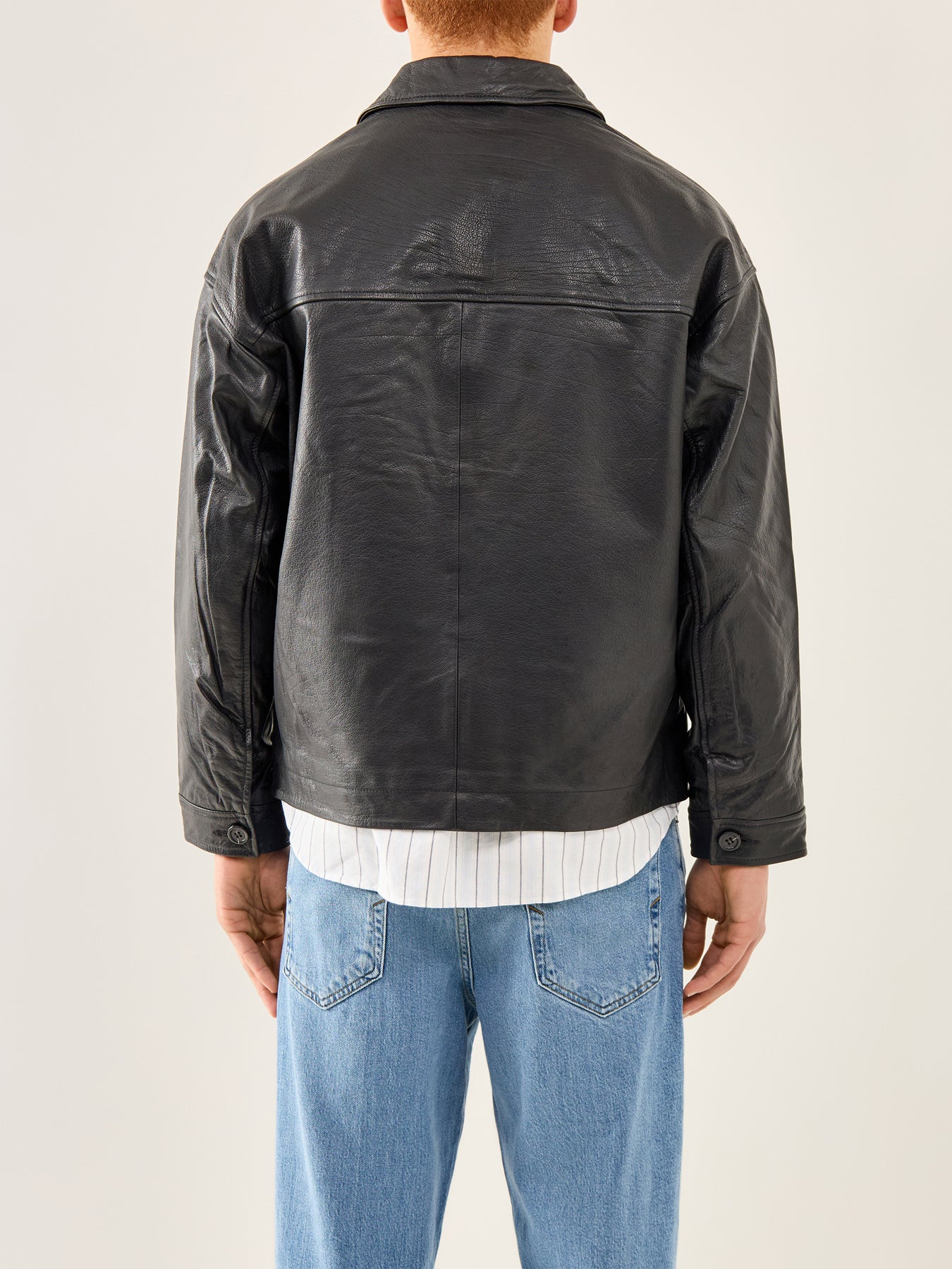 Marc Leather Jacket Black - Image 5