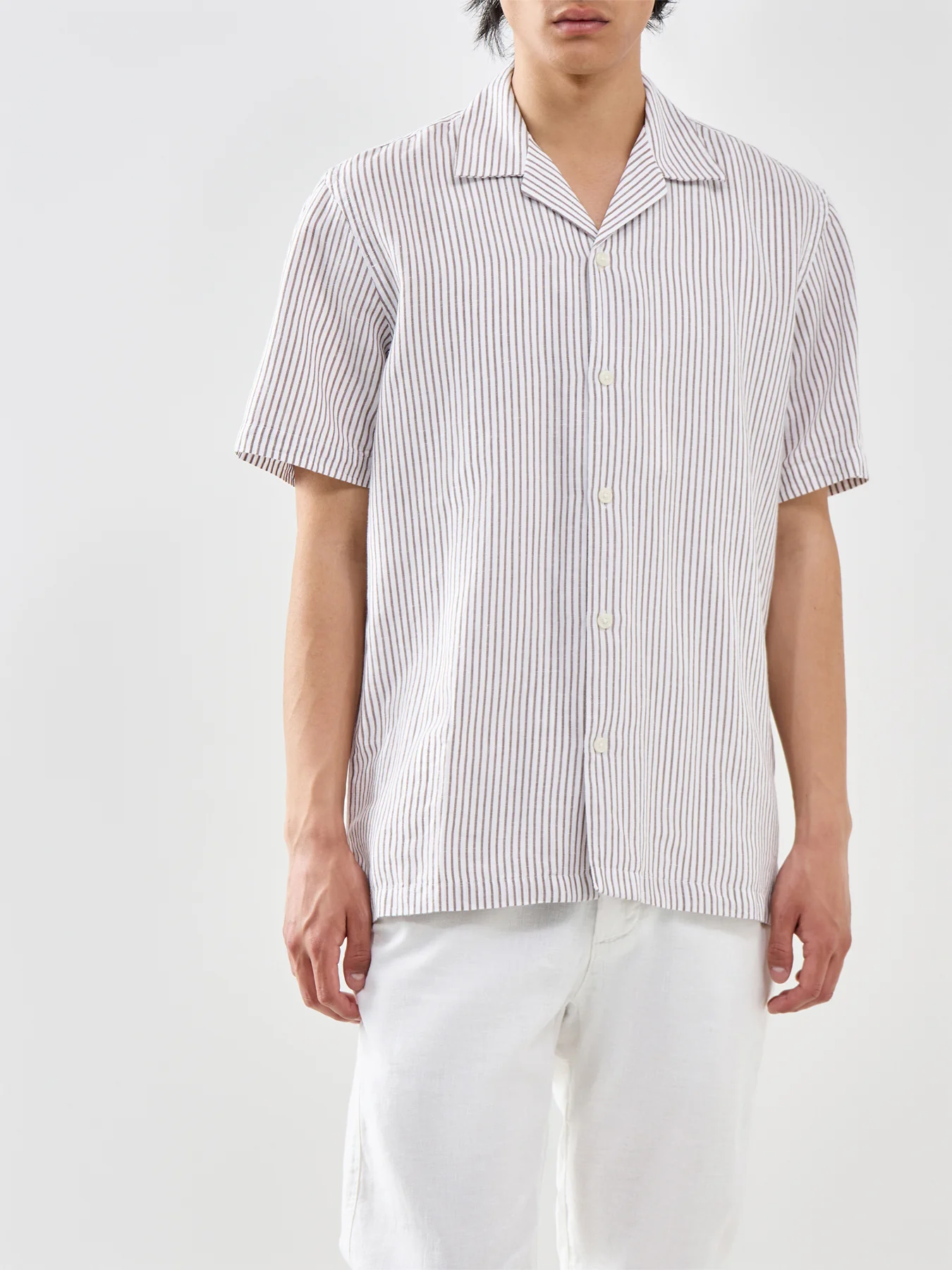 Slhregclay Linen Blend Ss Shirt Resort - Image 4