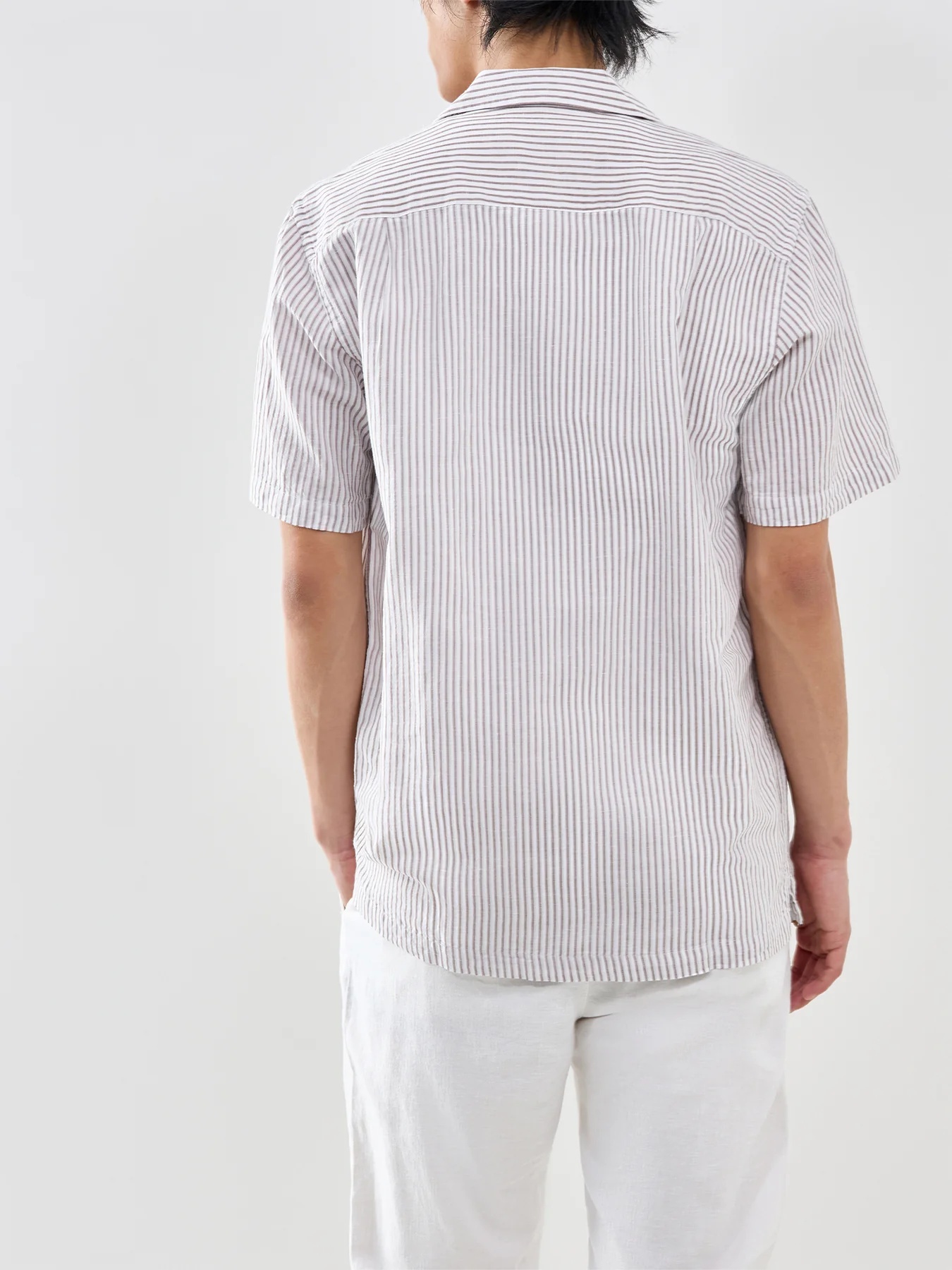 Slhregclay Linen Blend Ss Shirt Resort - Image 5