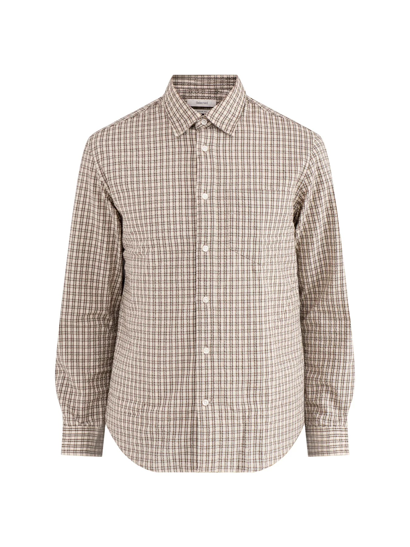 Freddie Seersucker Check Shirt Check