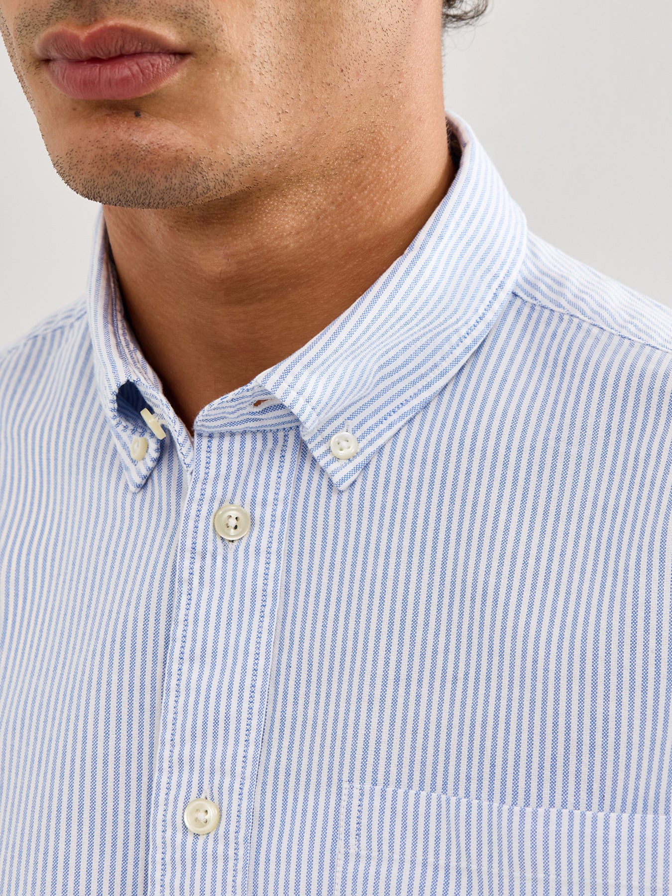 Oxford Shirt Sky Stripe - Image 3