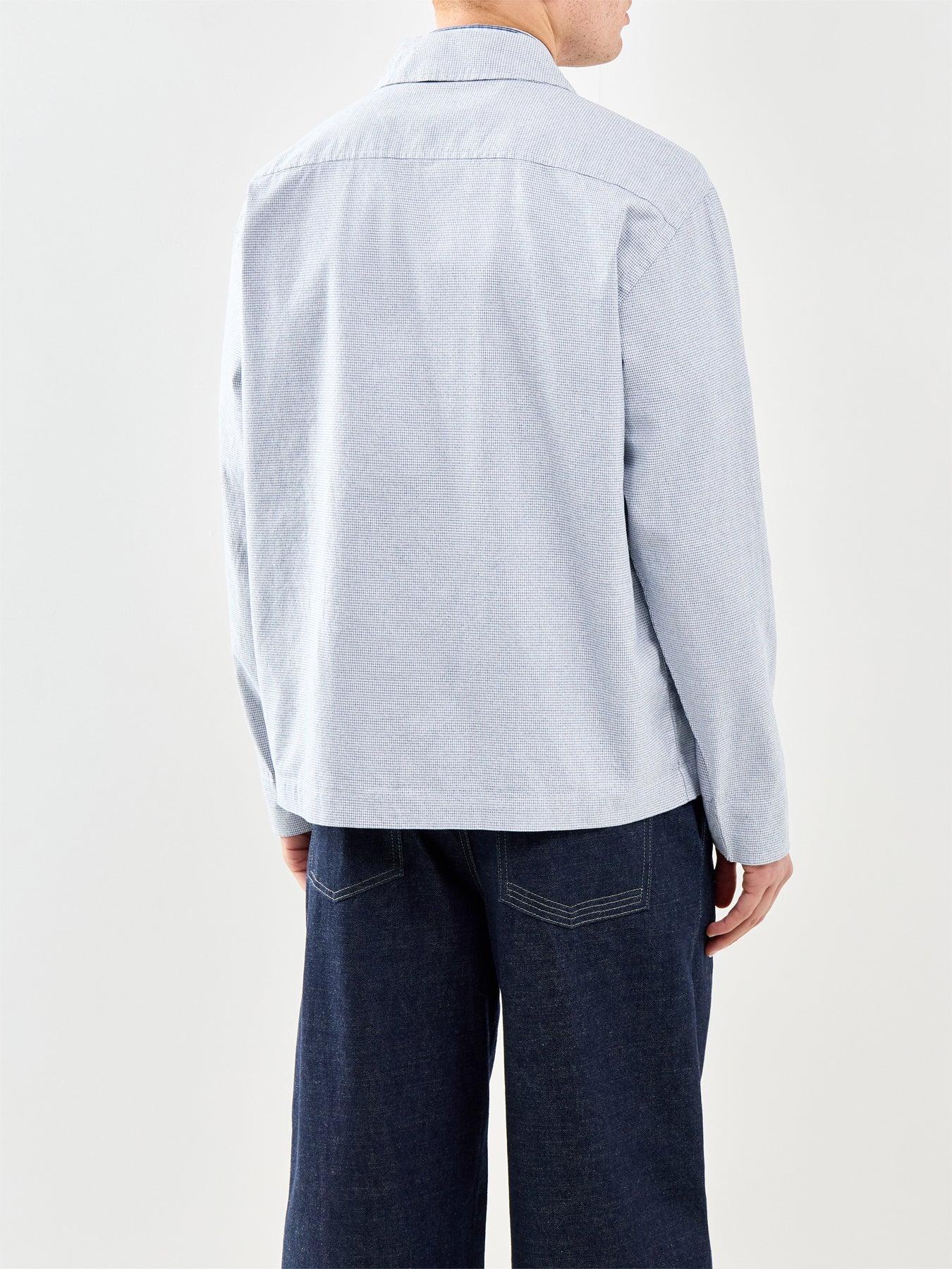 Zip Overshirt Blue - Image 5