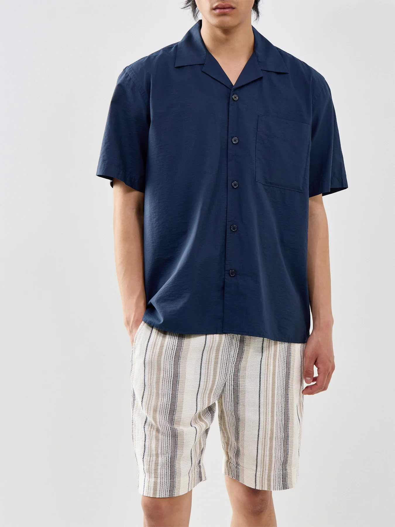 Slhrlxotis Light Cotton Blend Ss Shirt - Image 4