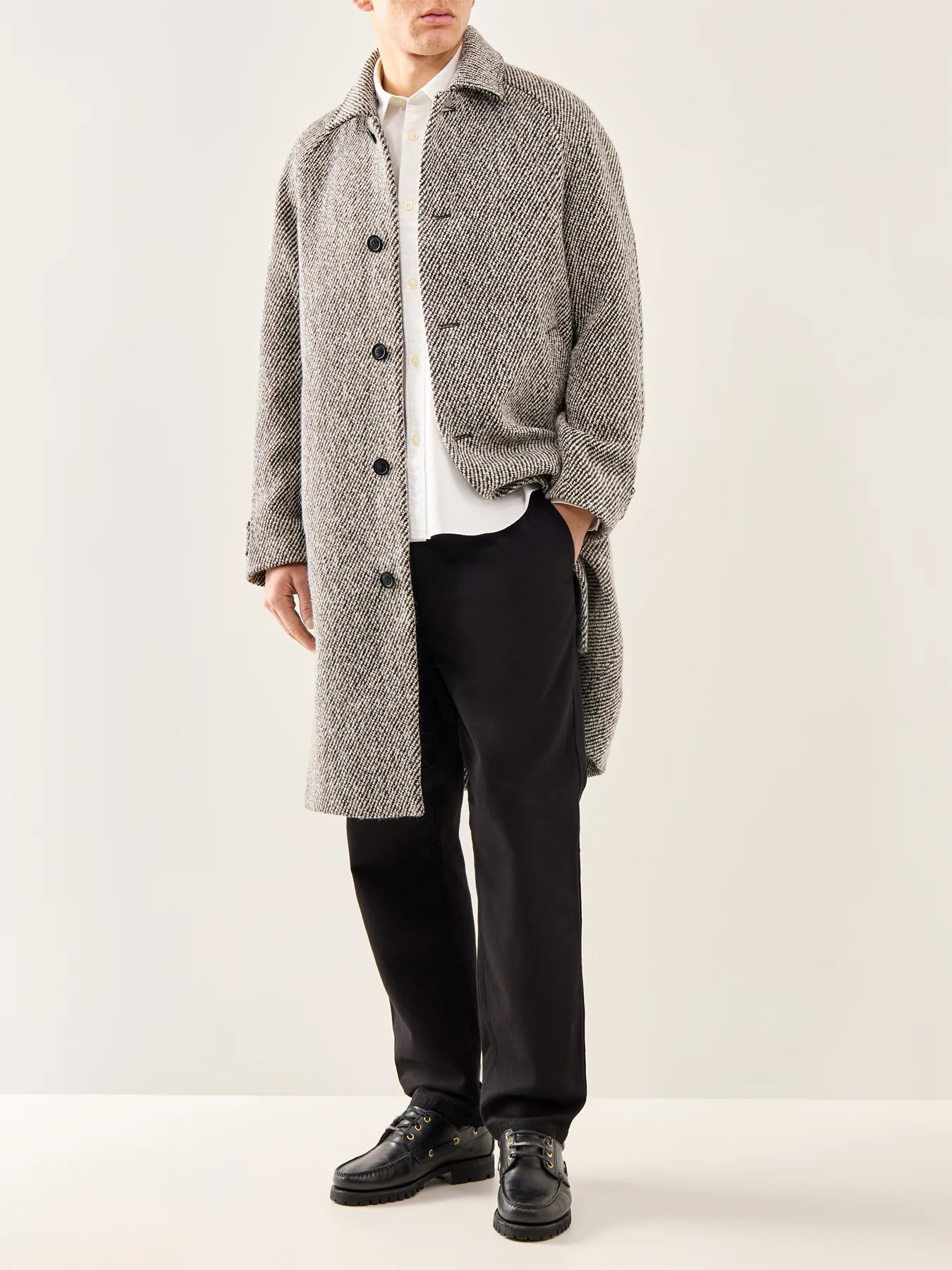 Sander Relaxed Oxford Shirt White - Image 2