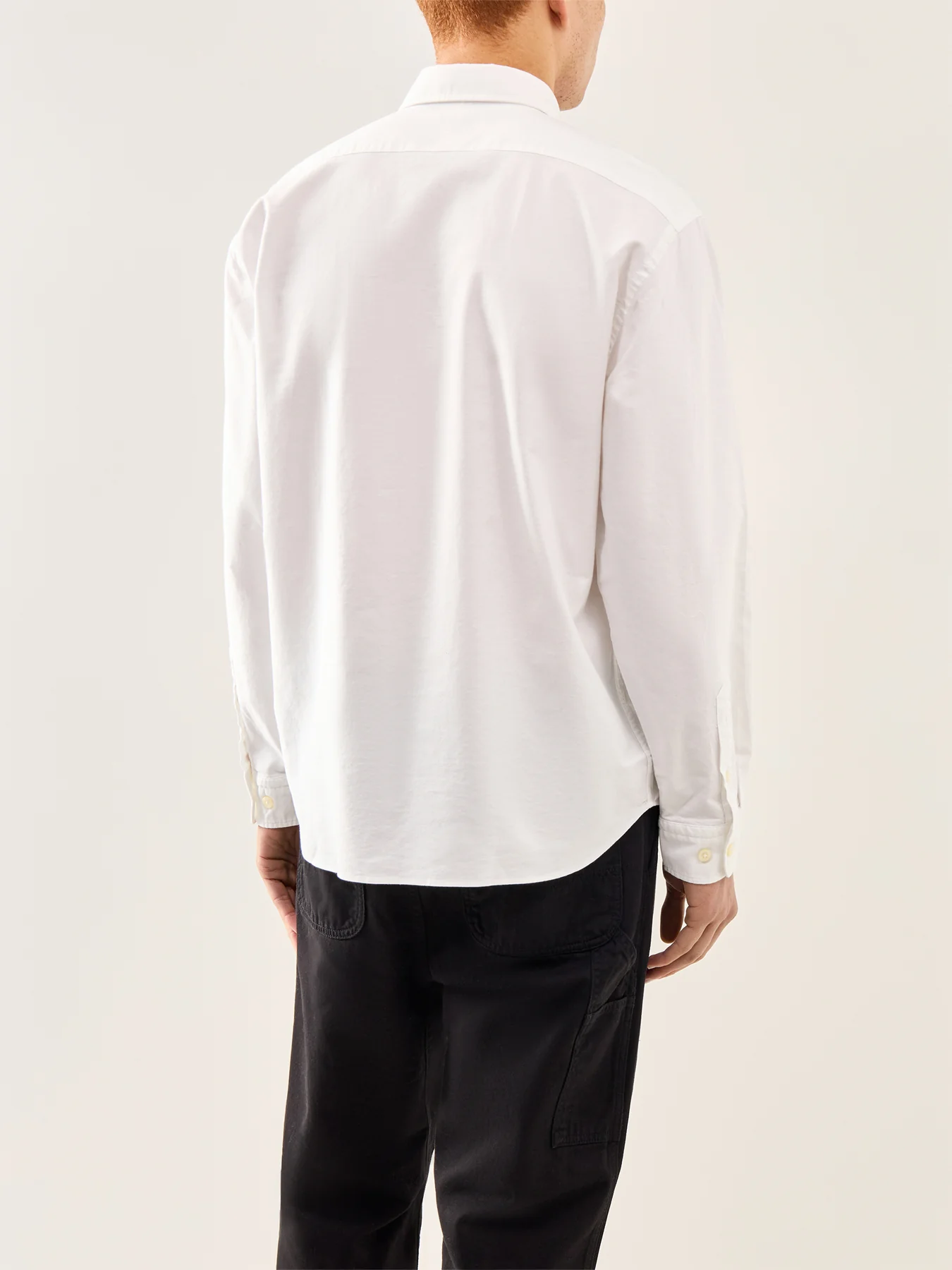 Sander Relaxed Oxford Shirt White - Image 5