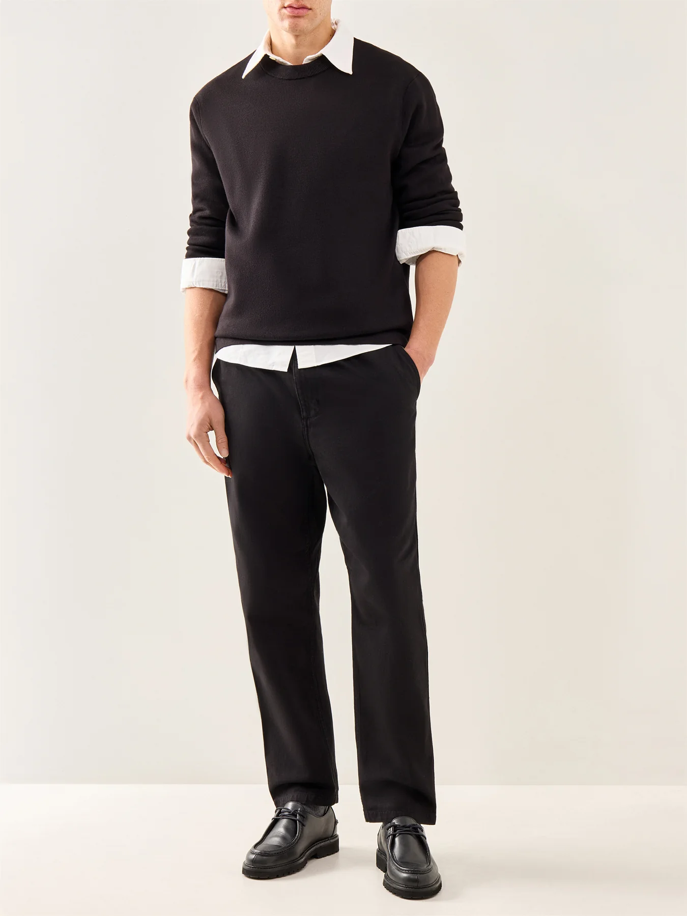 Teller Relaxed Crew Neck Sweatshirt Black - Image 2