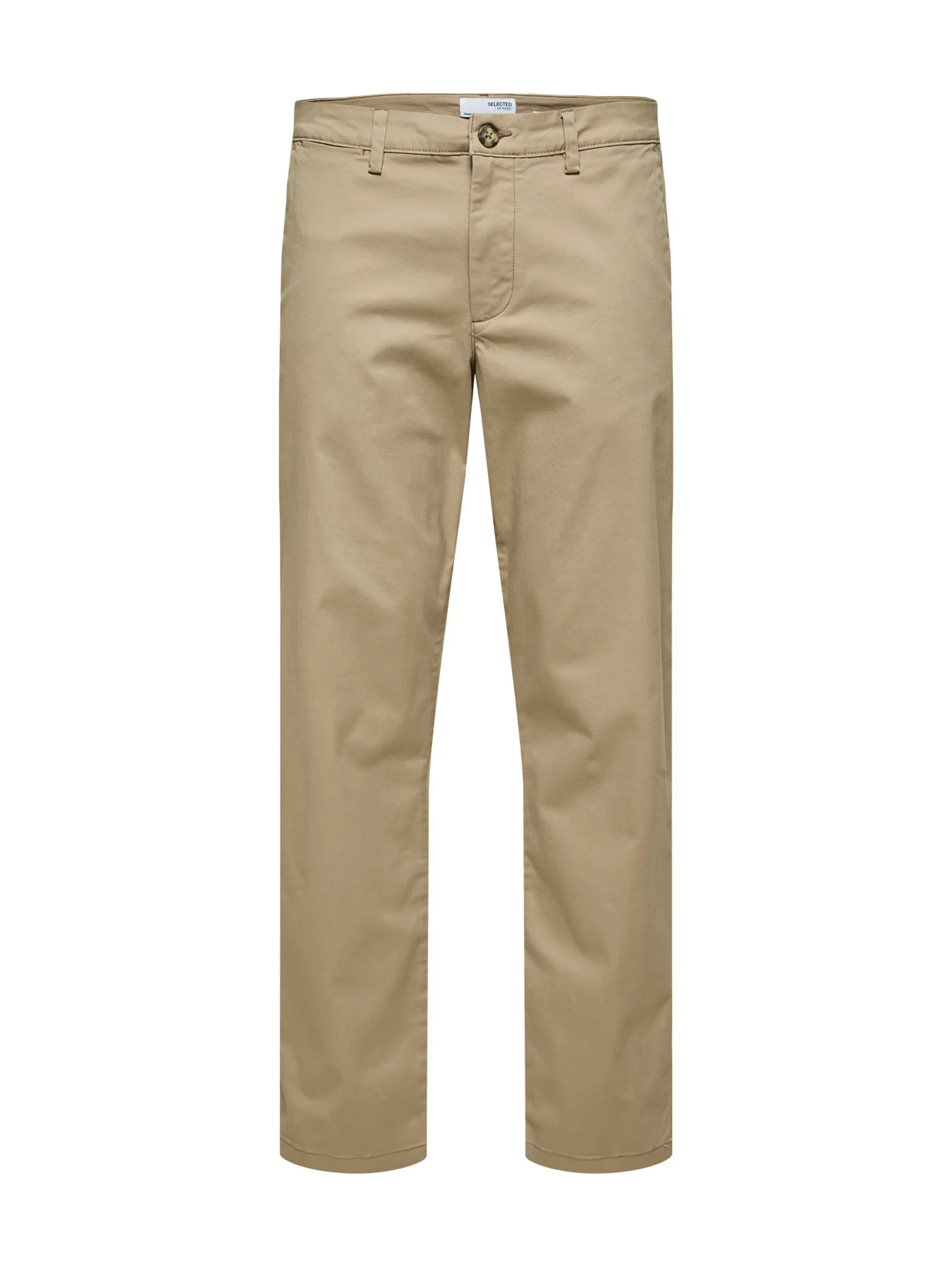 New Miles Straight Flex Trousers Beige