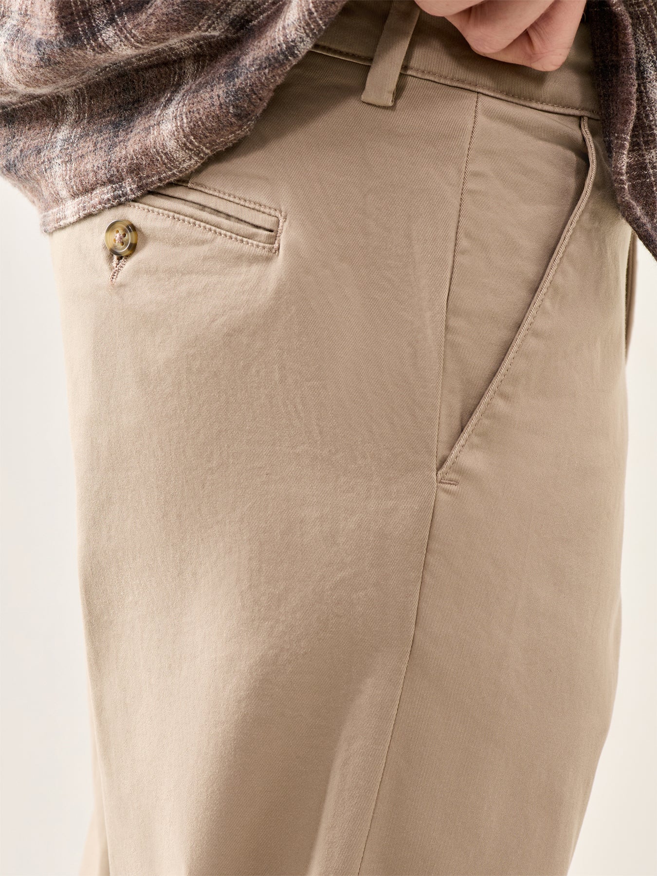 New Miles Straight Flex Trousers Beige - Image 3