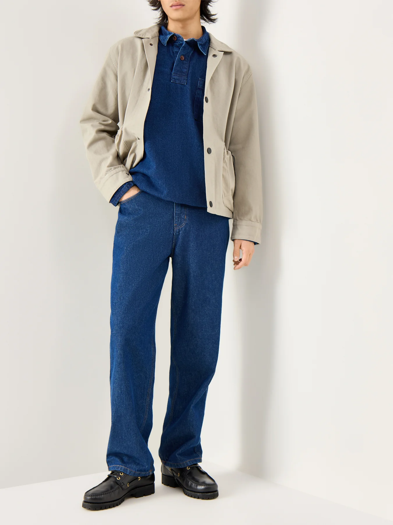 Denim Script Popover Indigo - Image 2