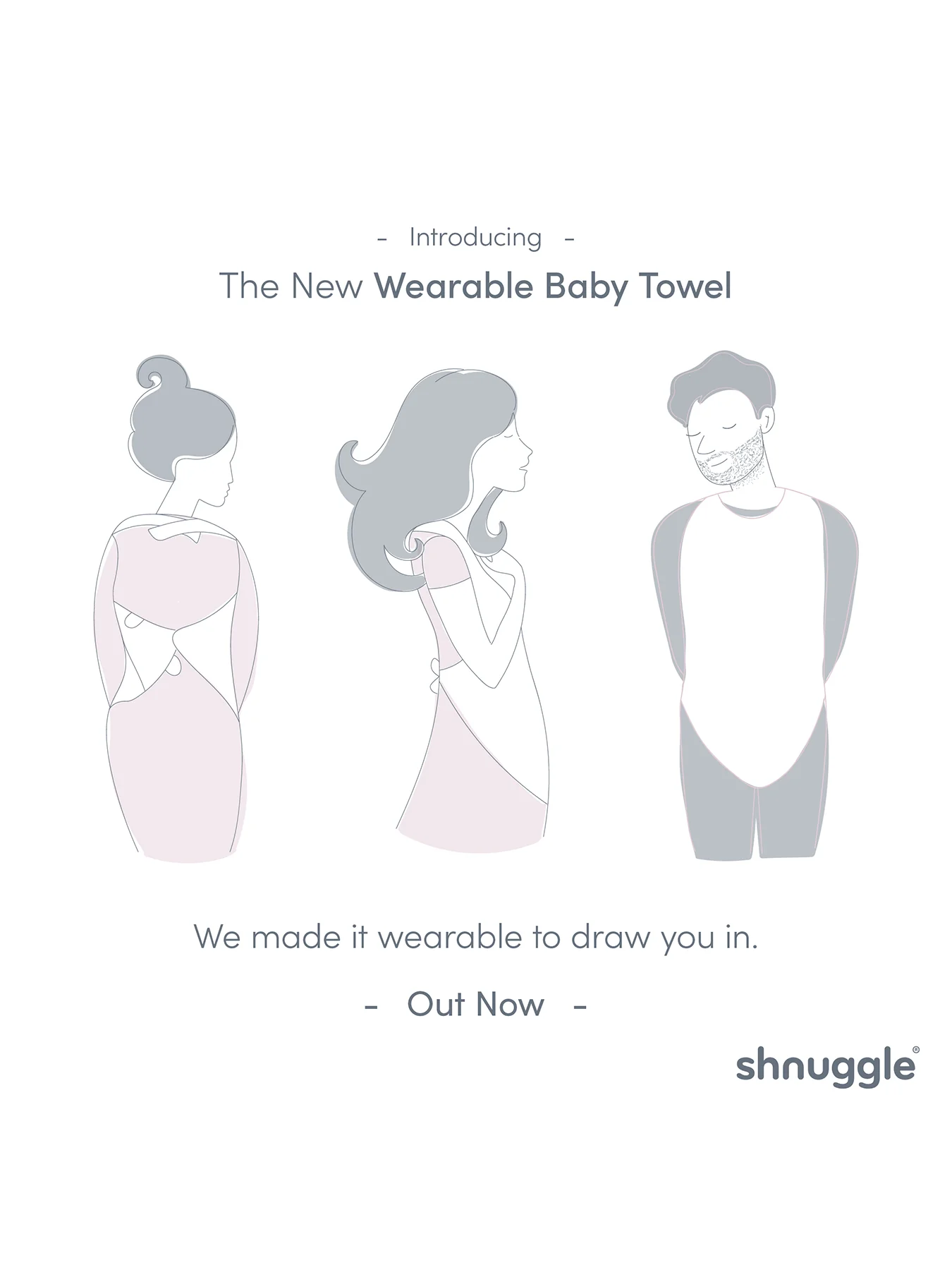 Wearable Baby Towel with Ears White - Image 3