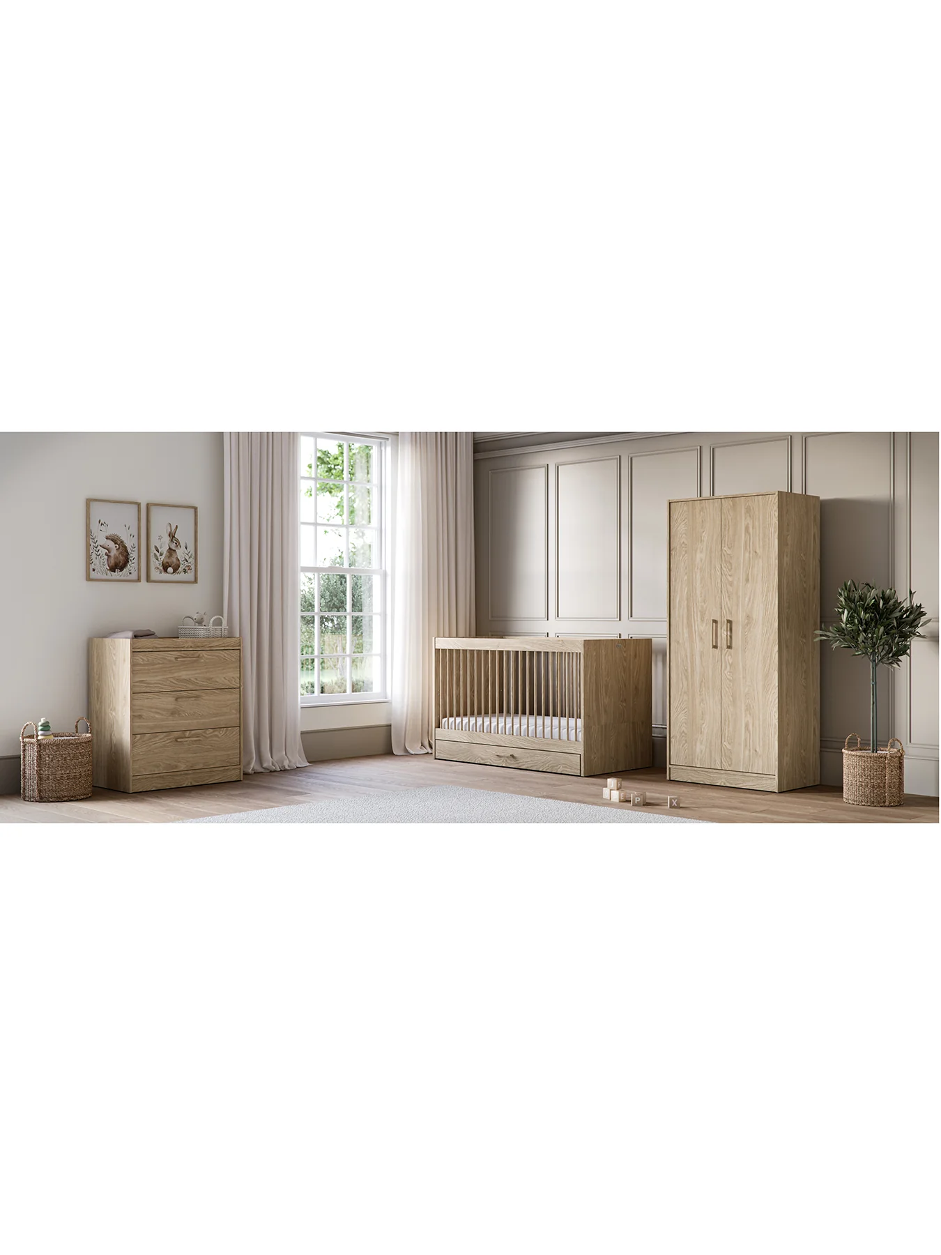 Geneva Wardrobe Brown - Image 3
