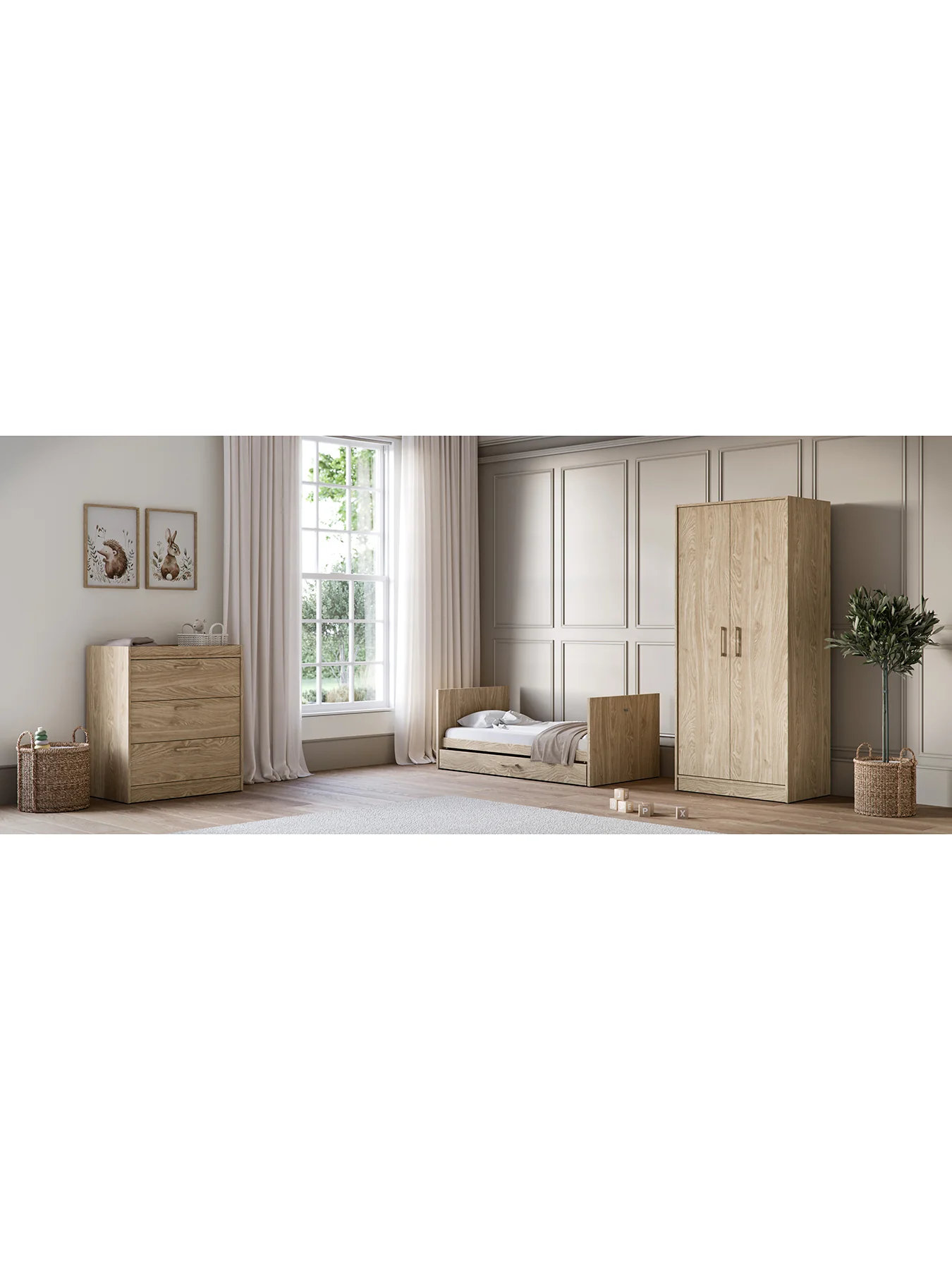 Geneva Wardrobe Brown - Image 4