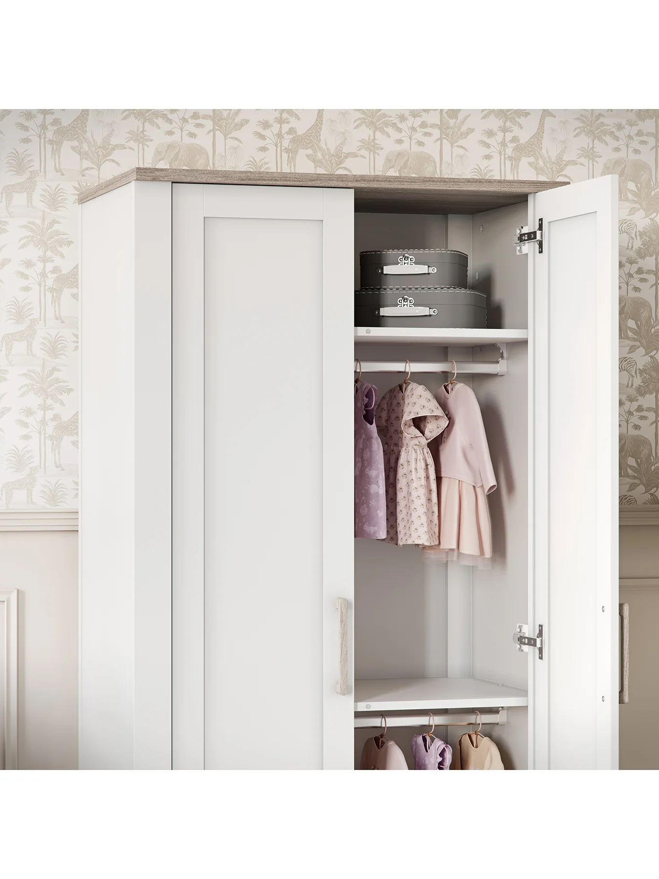 Valencia Wardrobe White - Image 2