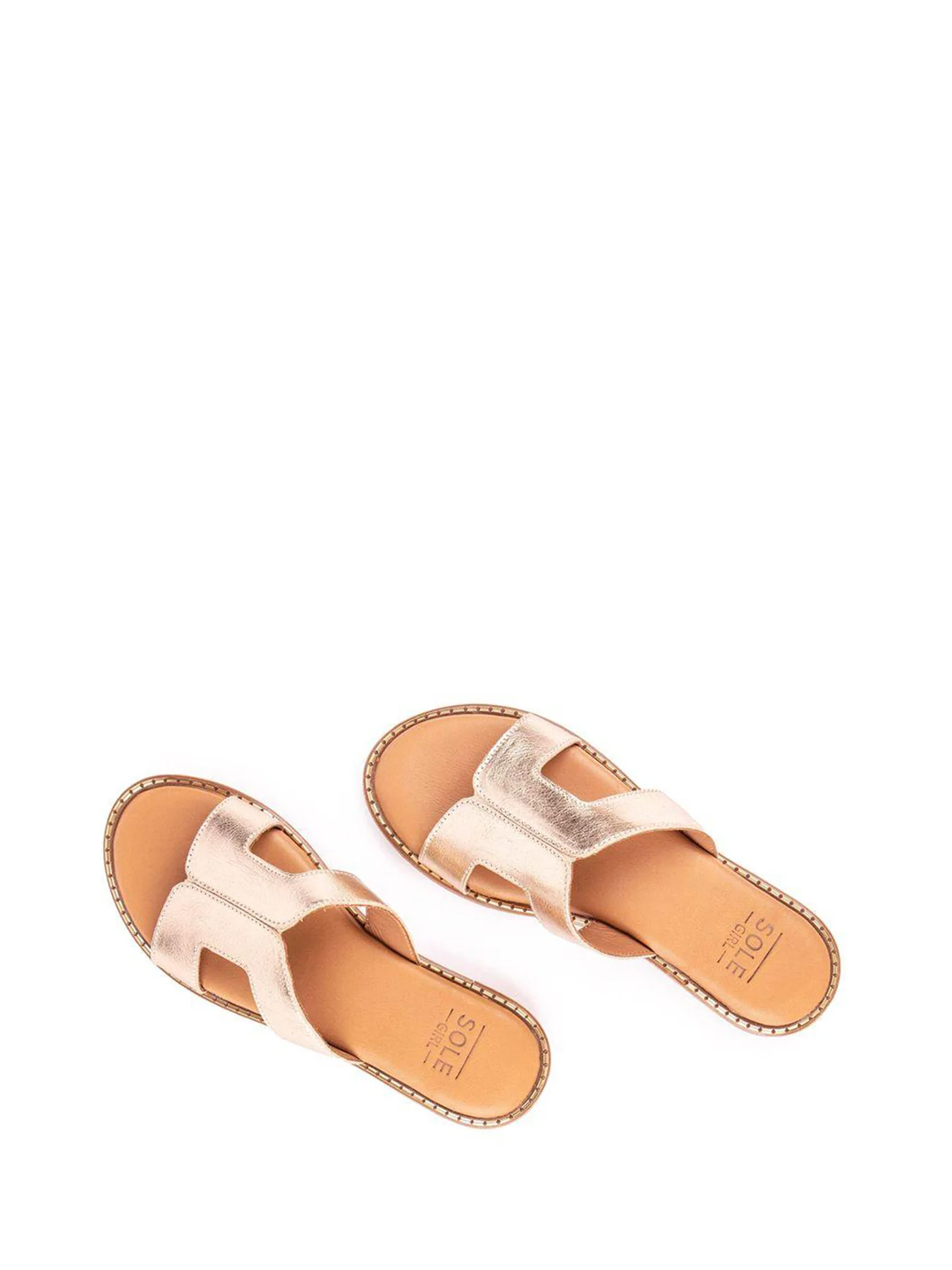 Noor Slide Sandals Gold - Image 3