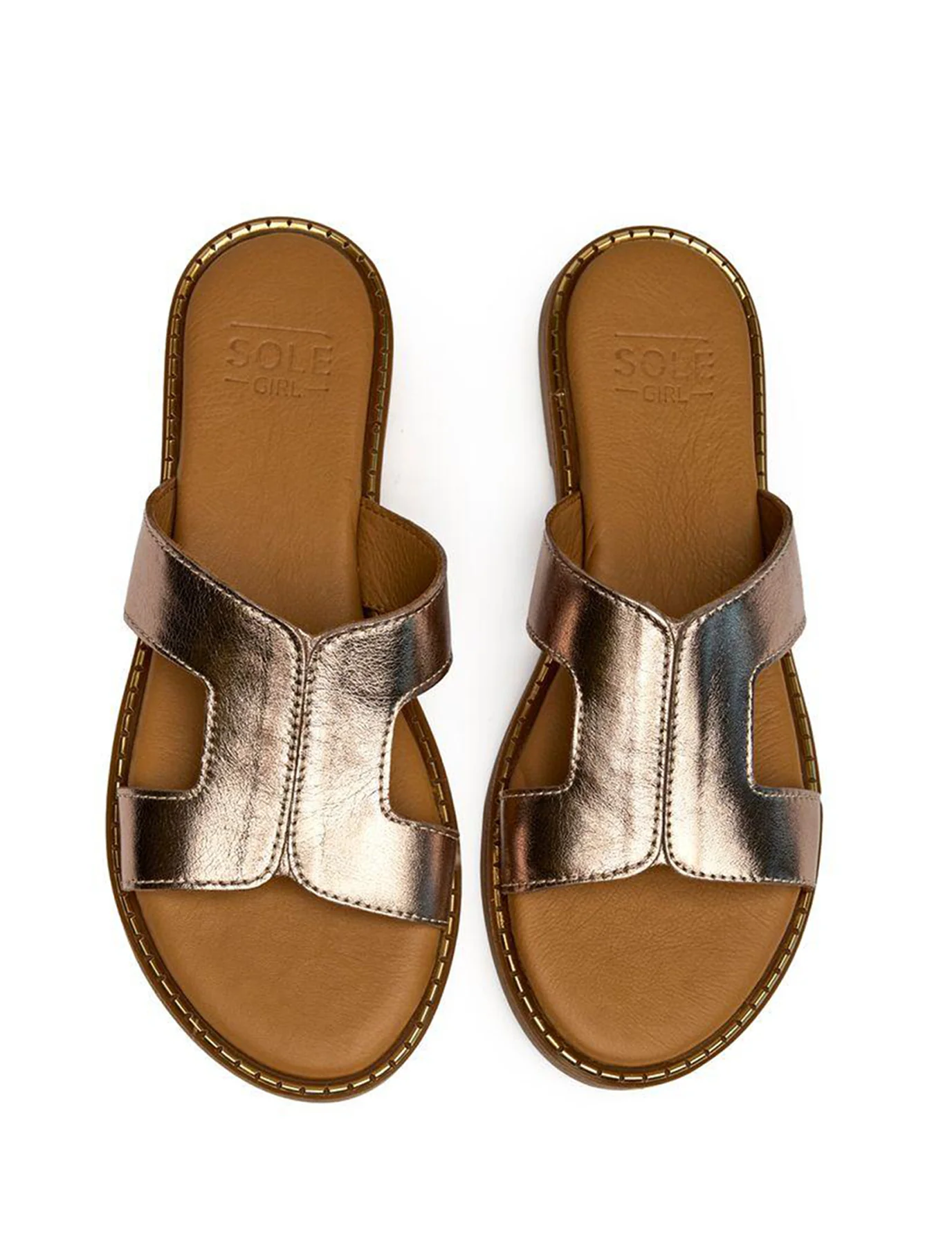 Noor Slide Sandals Pewter - Image 2