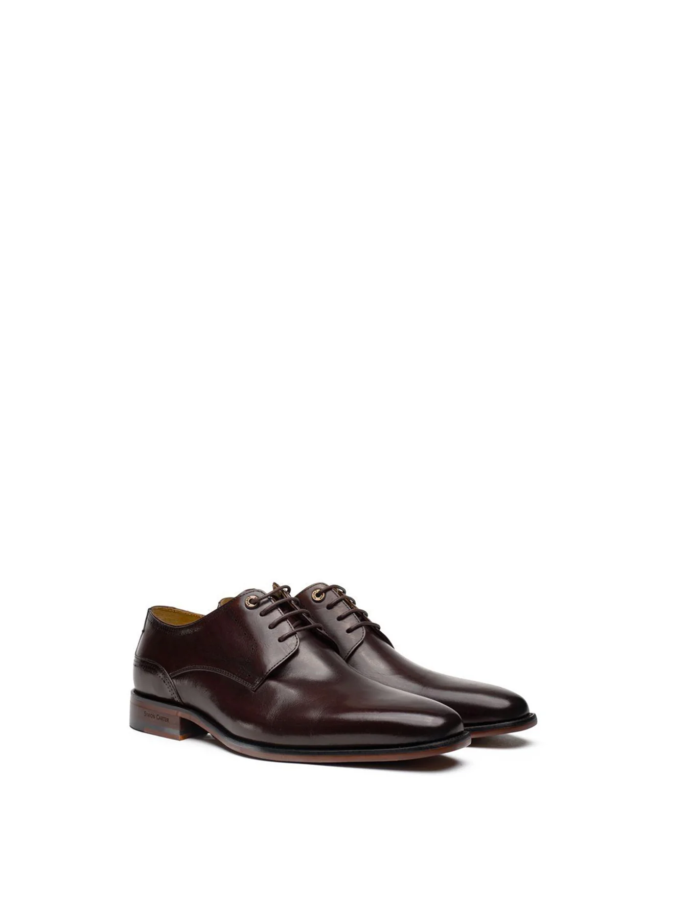 Warren Leather Derby Shoes Brown - Image 3