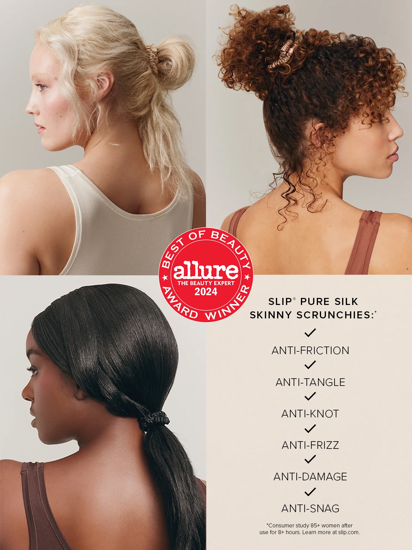Pure Silk Skinny Scrunchies Sweetie - Image 3