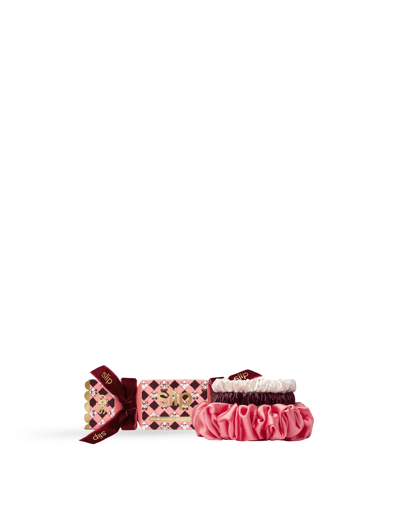 Slip Pure Silk Assorted Scrunchie Cracker Sweetheart Set