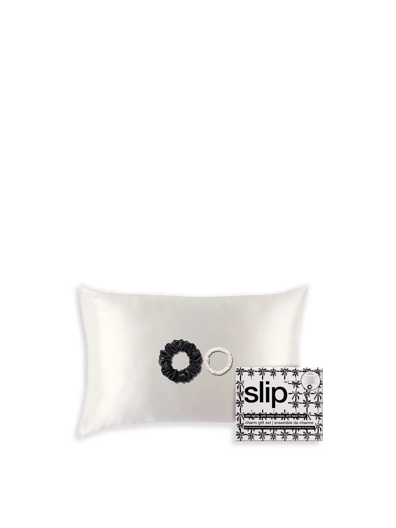Pure Silk Queen Gift Set with Lace Trim Charm