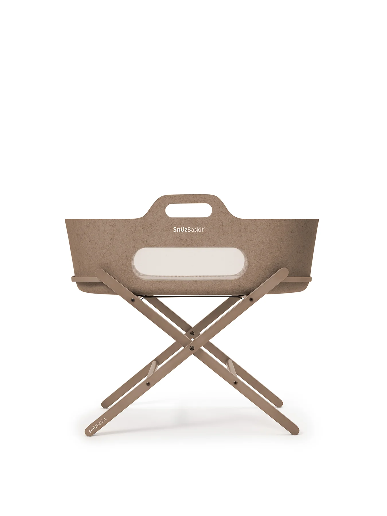 Snuz Baskit Mocha Moses Basket & Mocha Stand Set