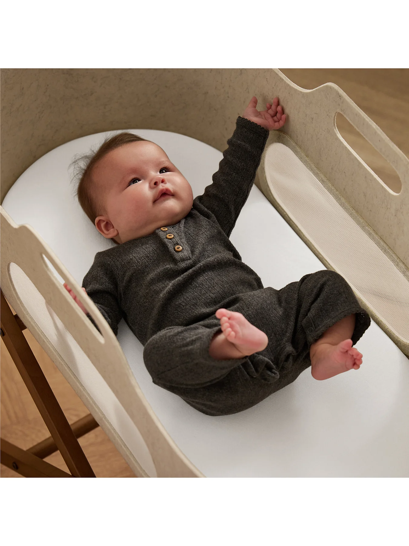 Snüz Twin Pack Moses Basket Sheets White - Image 2