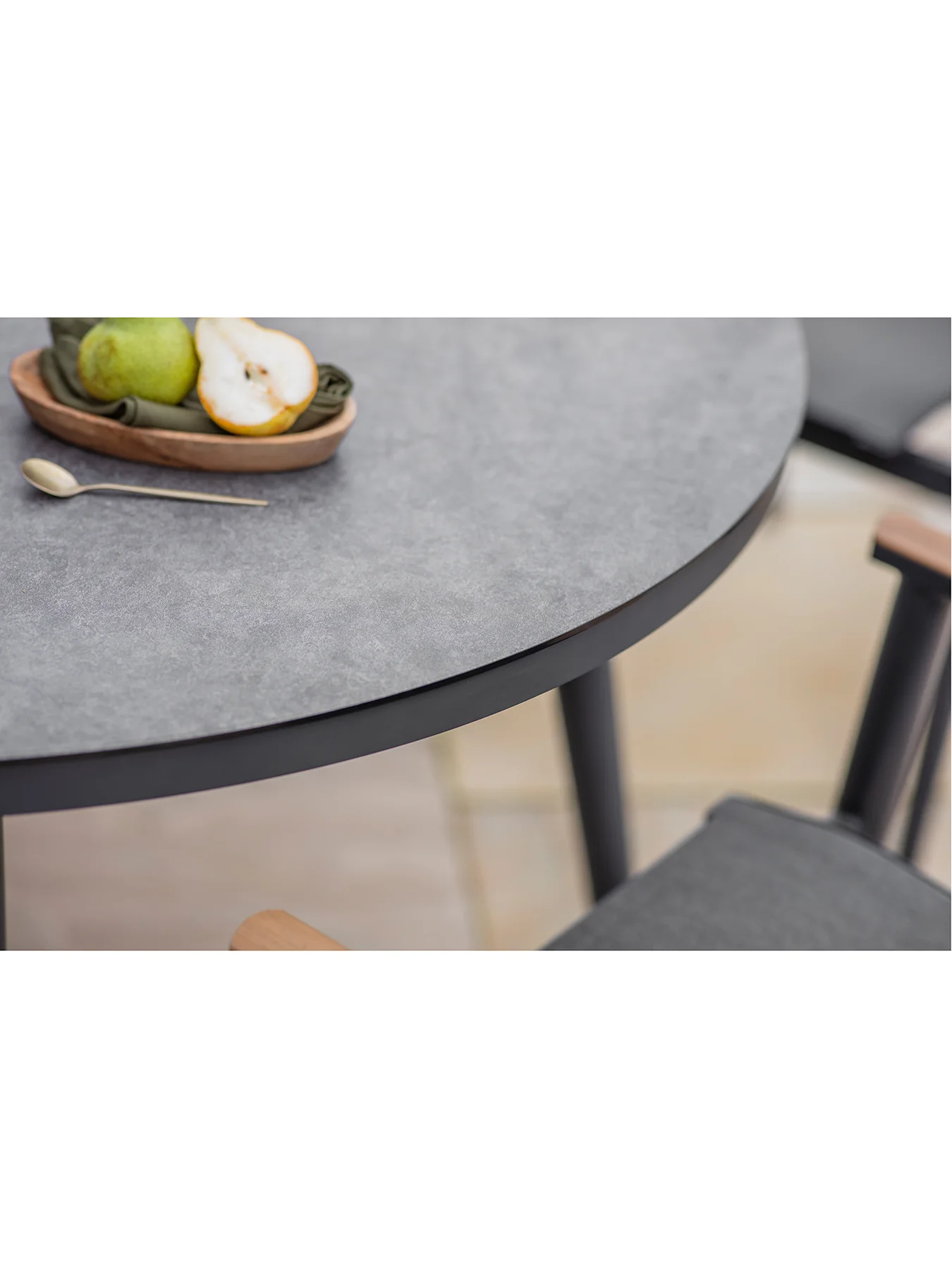 Sofia 4 Seat Garden Dining Set Anthracite - Image 6