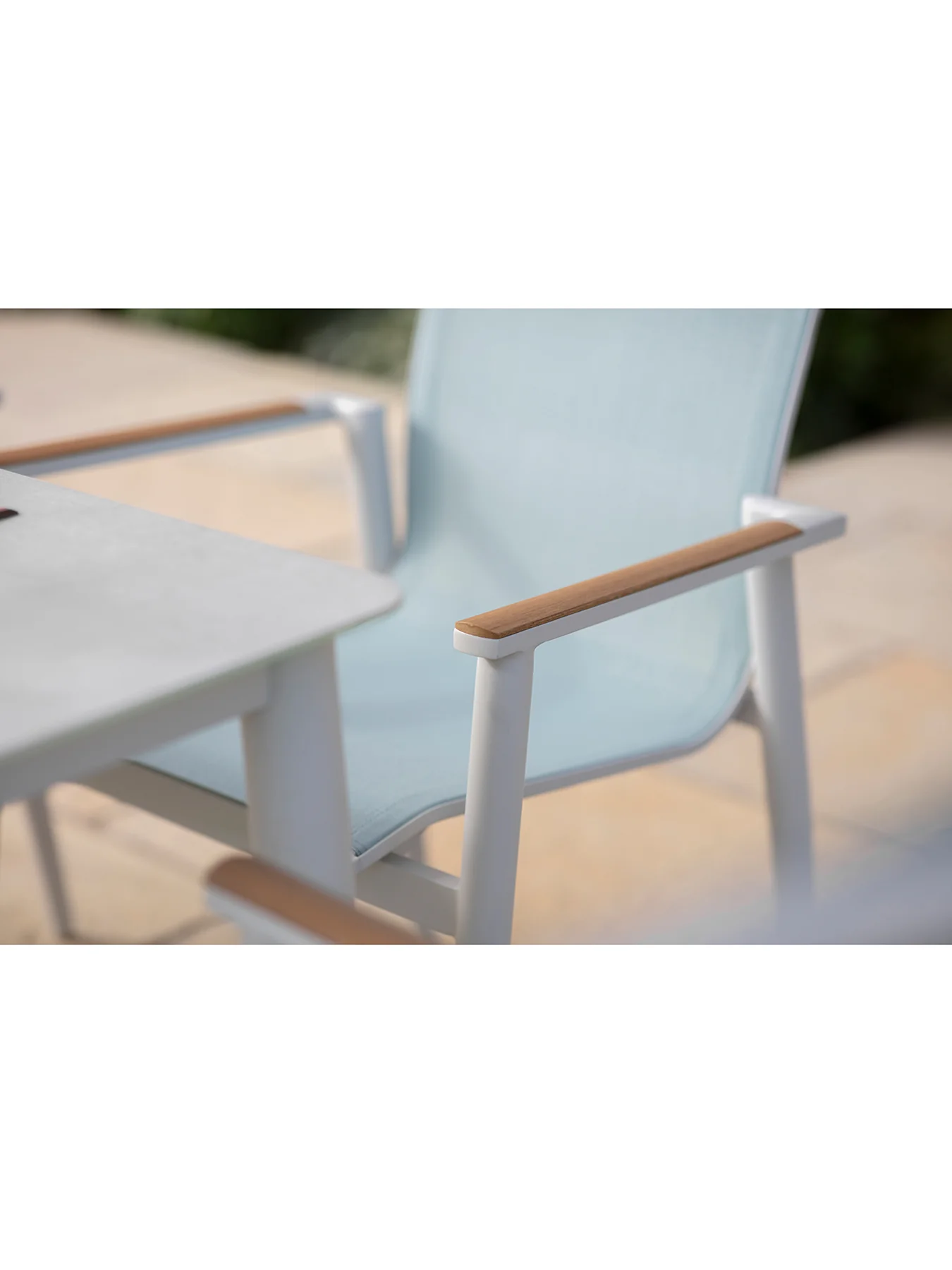 Sofia 6-Seater Garden Dining Set Blue - Image 7
