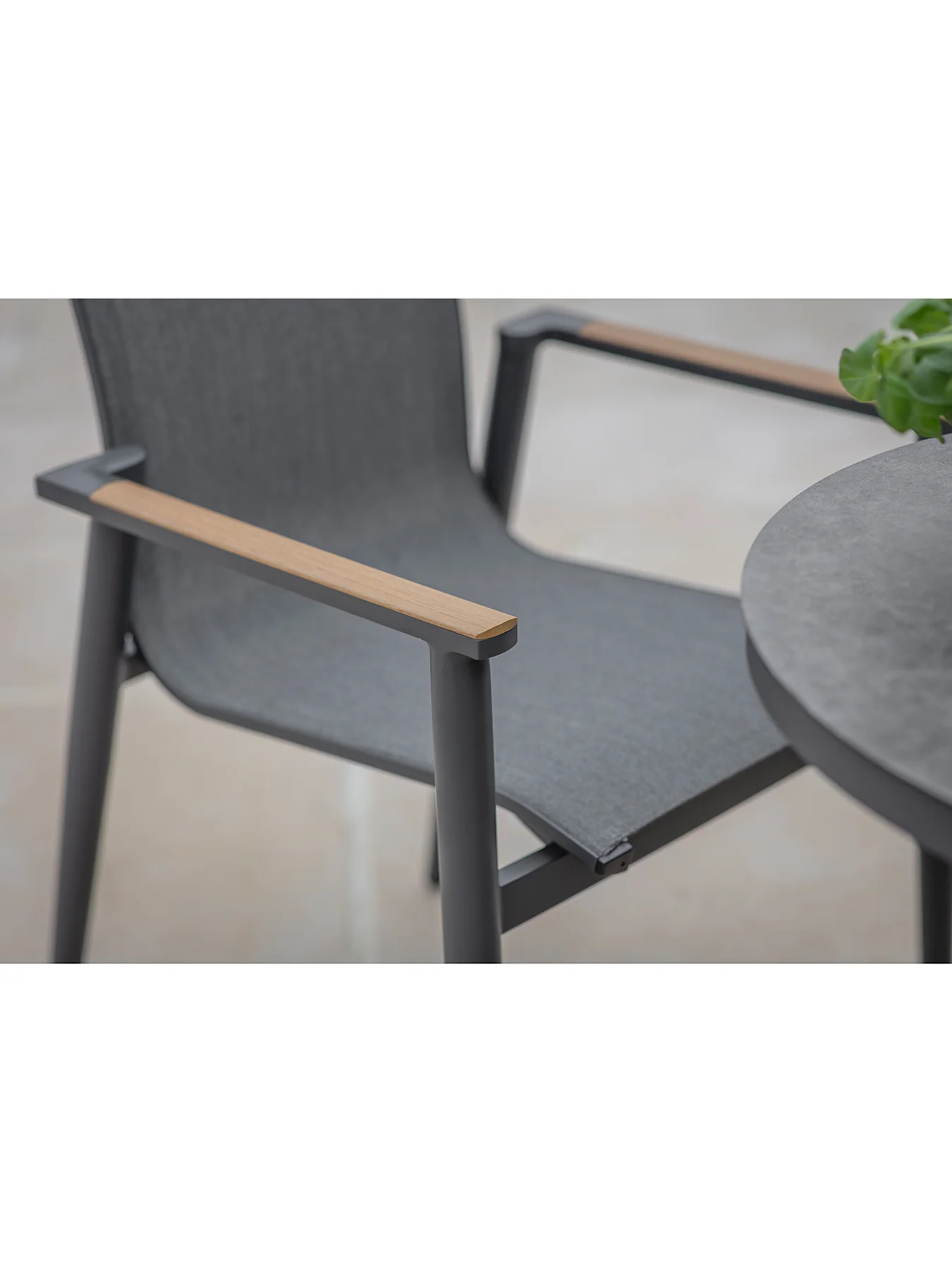 Sofia Garden Bistro Set Anthracite - Image 4