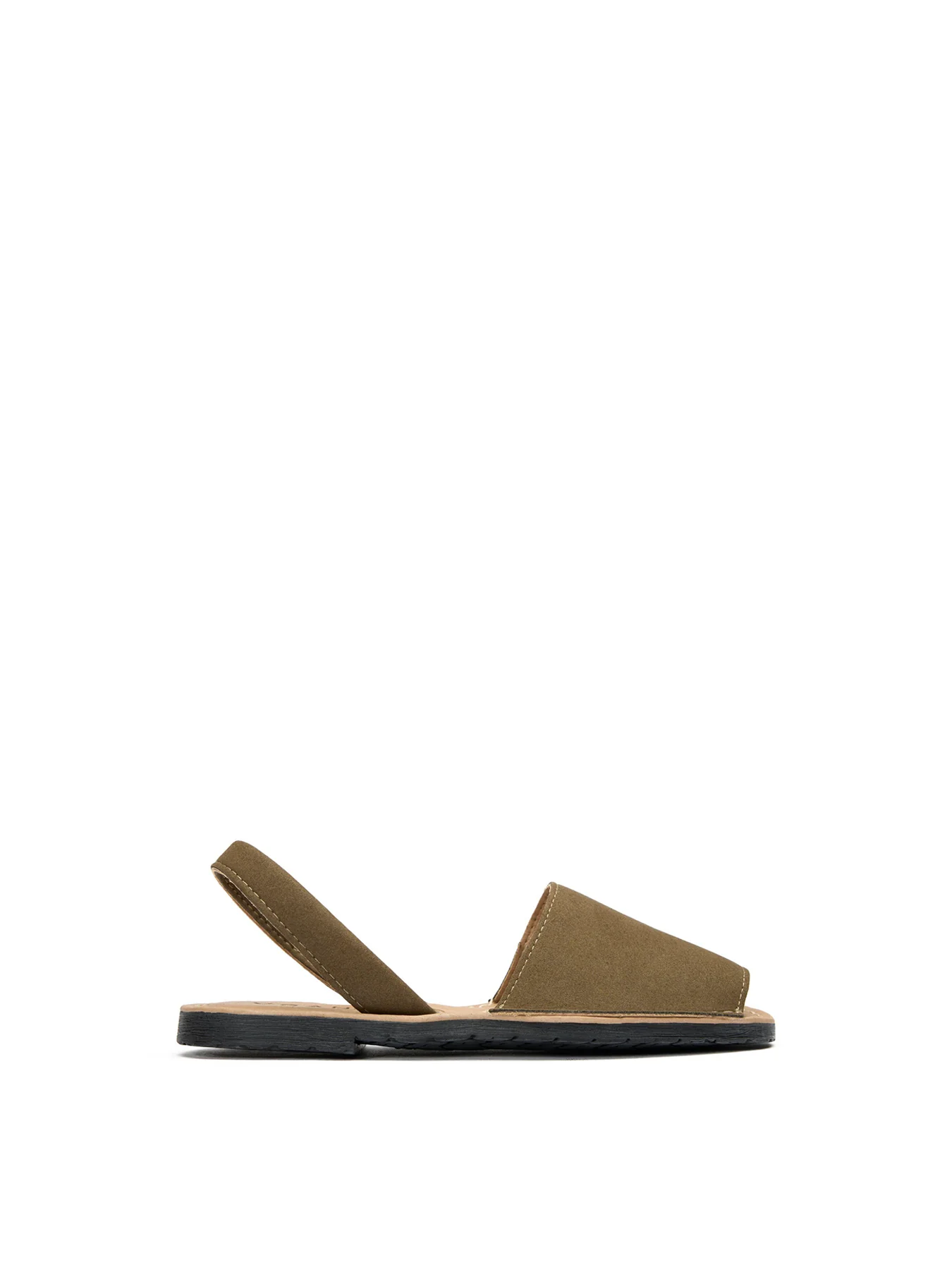Womens V.GAN Vegan Rambu Menorcan Synthetic Sandals Khaki