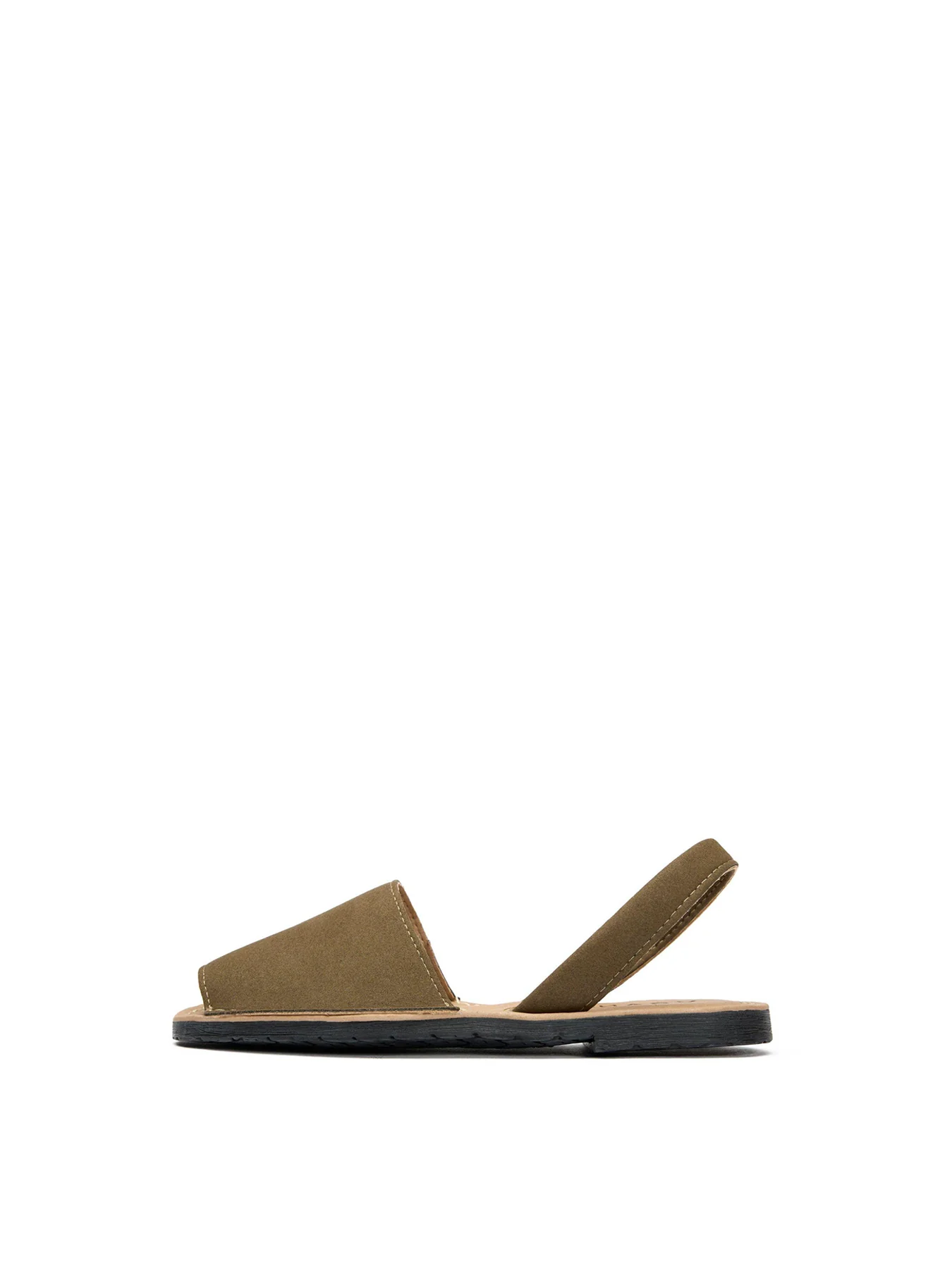 Womens V.GAN Vegan Rambu Menorcan Synthetic Sandals Khaki - Image 2