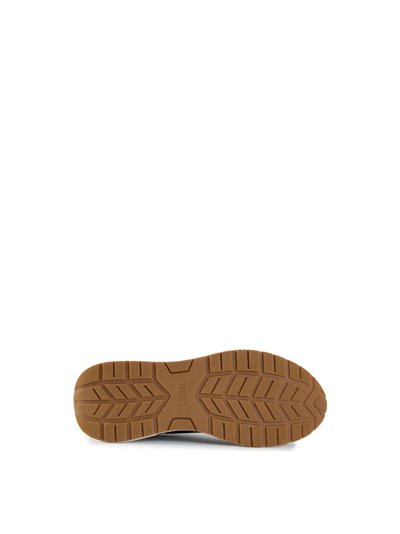 Mens BOSS Vinston Leather Trainers Black - Image 4