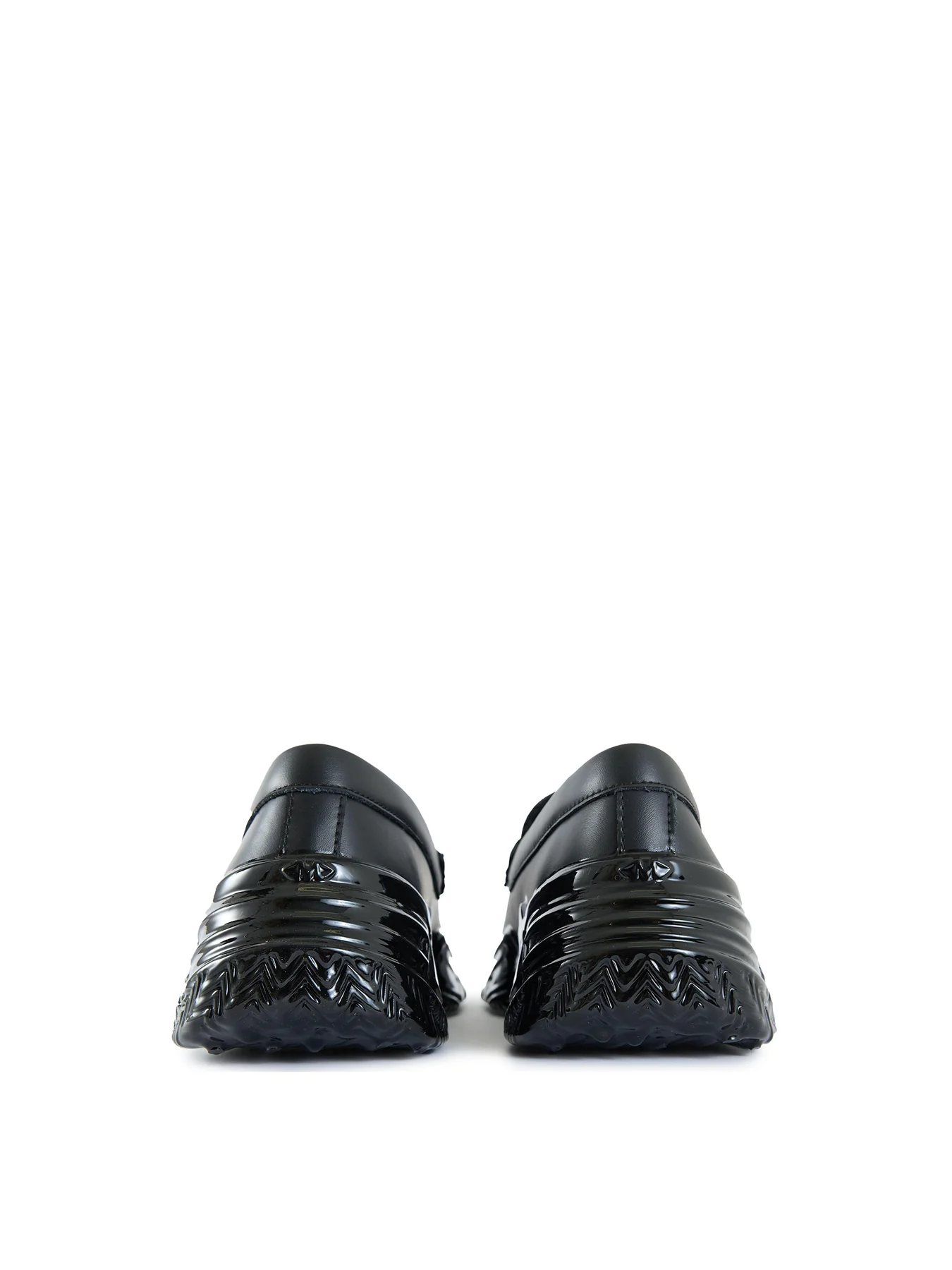 Mens MALLET Archie Leather Shoes Black - Image 3
