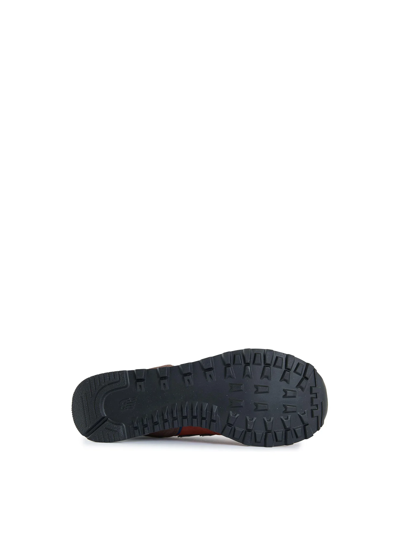 Mens NEW BALANCE 574 Suede Trainers Red - Image 4