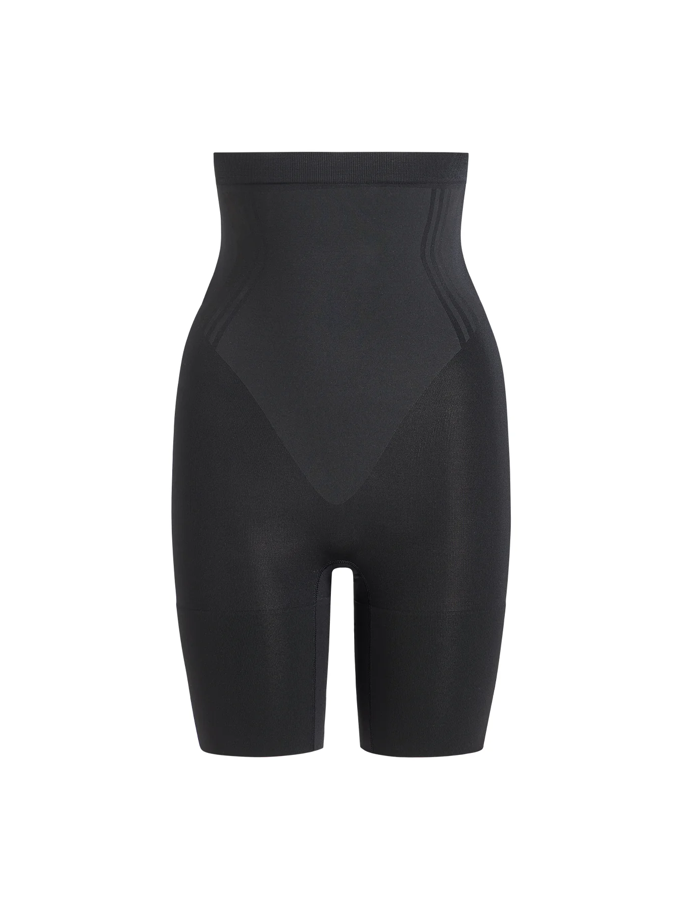 GoFigure Sculpting High Waist Mid-Thigh Shorts Black
