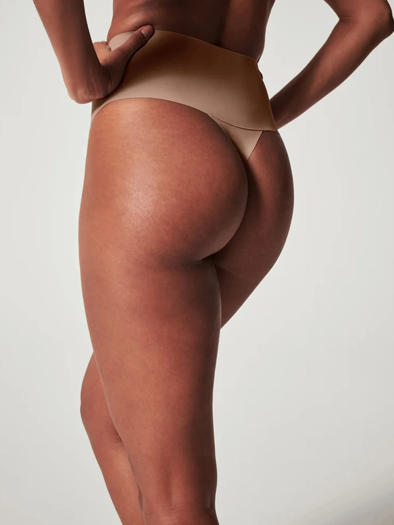 Spanx Supersmooth Undie-Tectable Thong Cafe Au Lait - Image 3