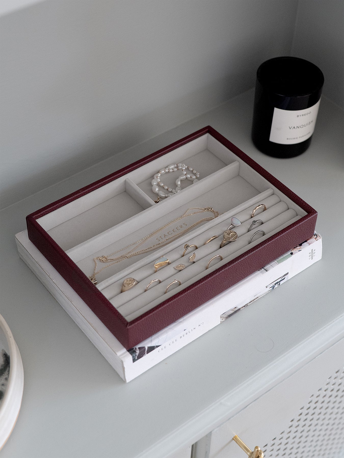 Classic Ring and Bracelet Layer Burgundy - Image 2