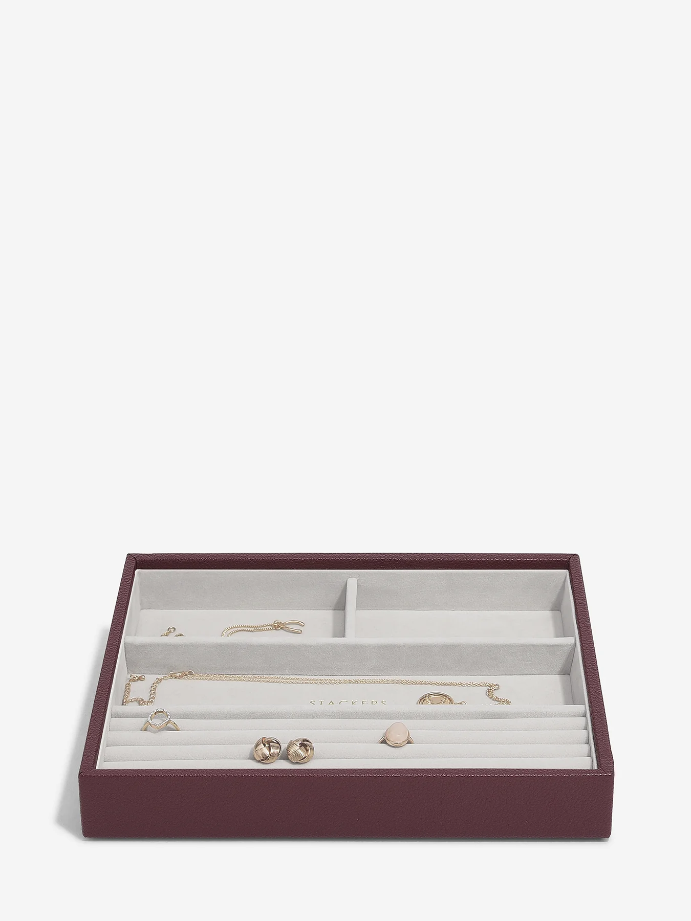 Classic Ring and Bracelet Layer Burgundy - Image 3
