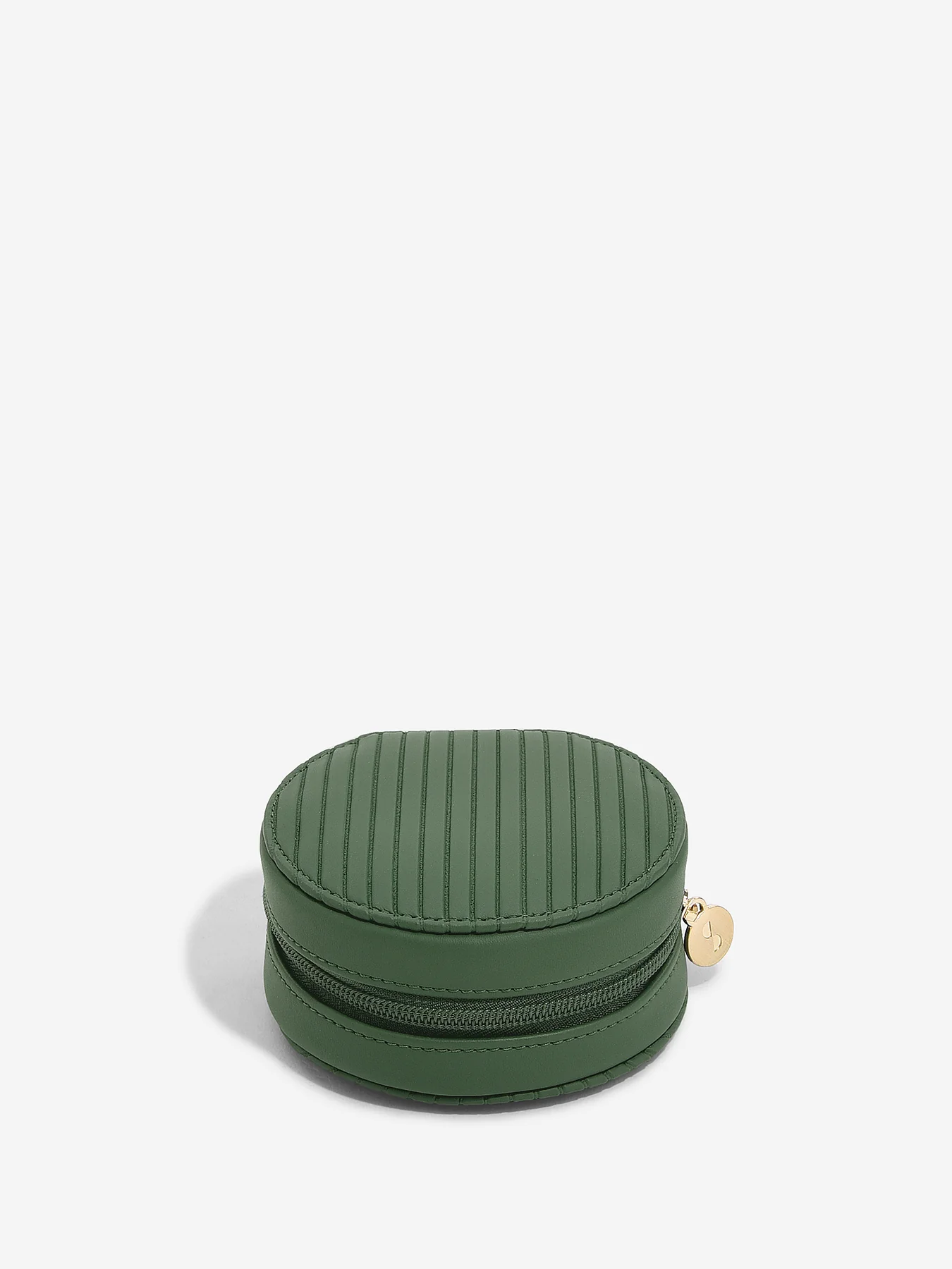 Round Jewellery Roll Emerald - Image 3