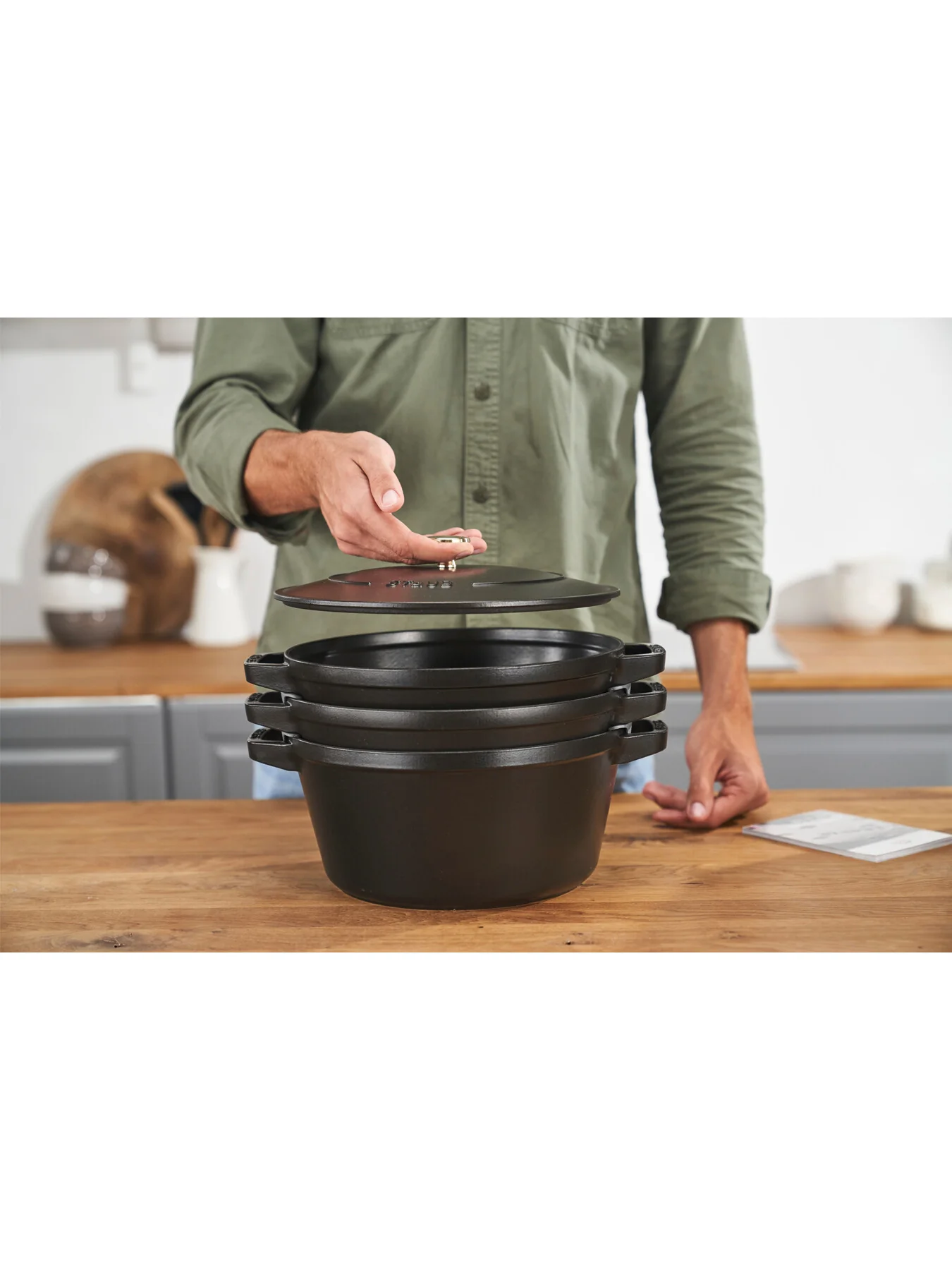 Pot Set 3pc Stackable - Image 3