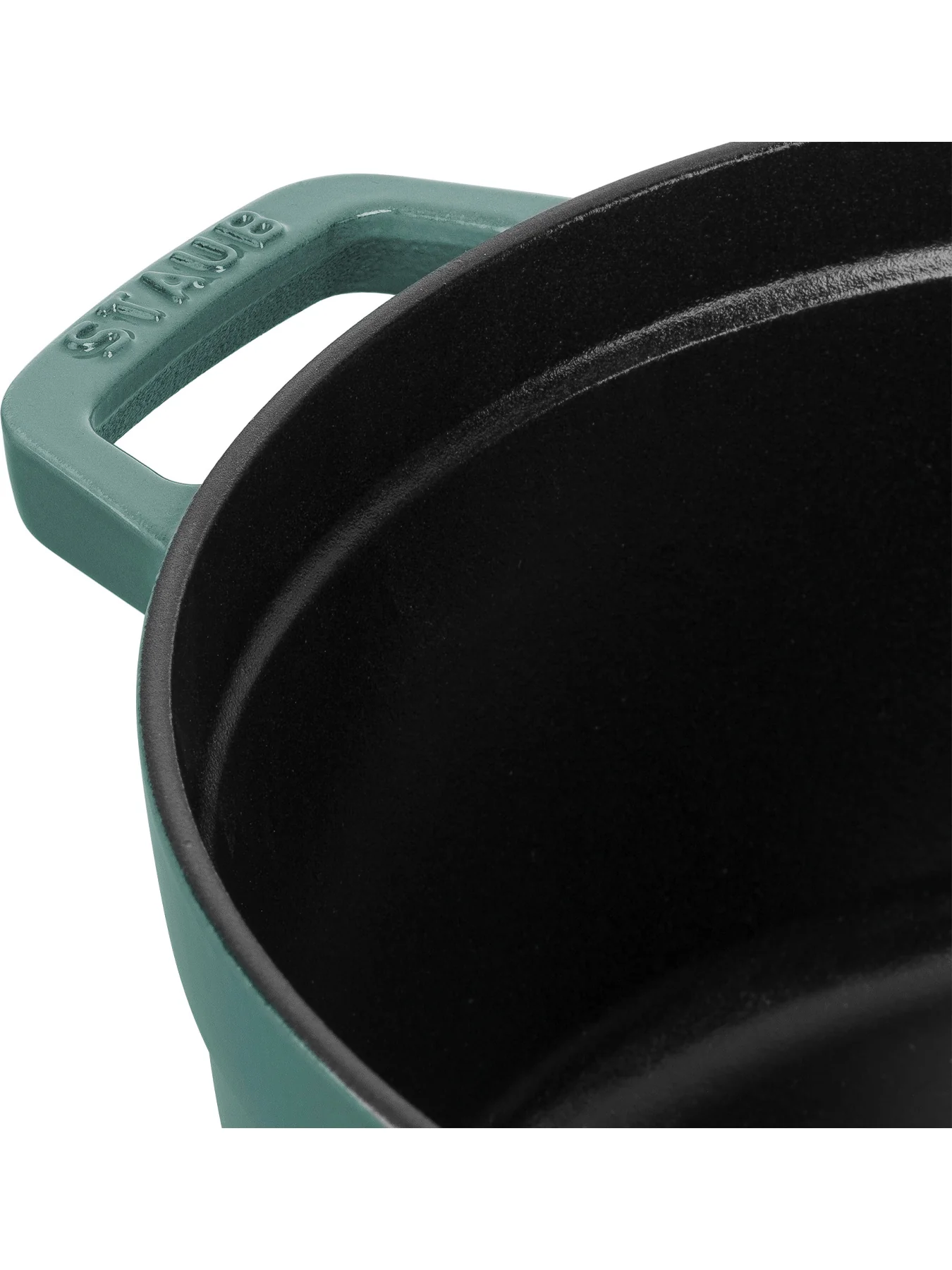 Round Cast Iron Cocotte Eucalyptus 26cm - Image 4