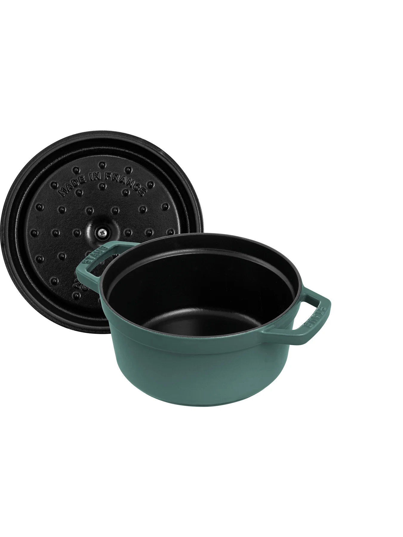 Round Cast Iron Cocotte Eucalyptus 20cm - Image 6