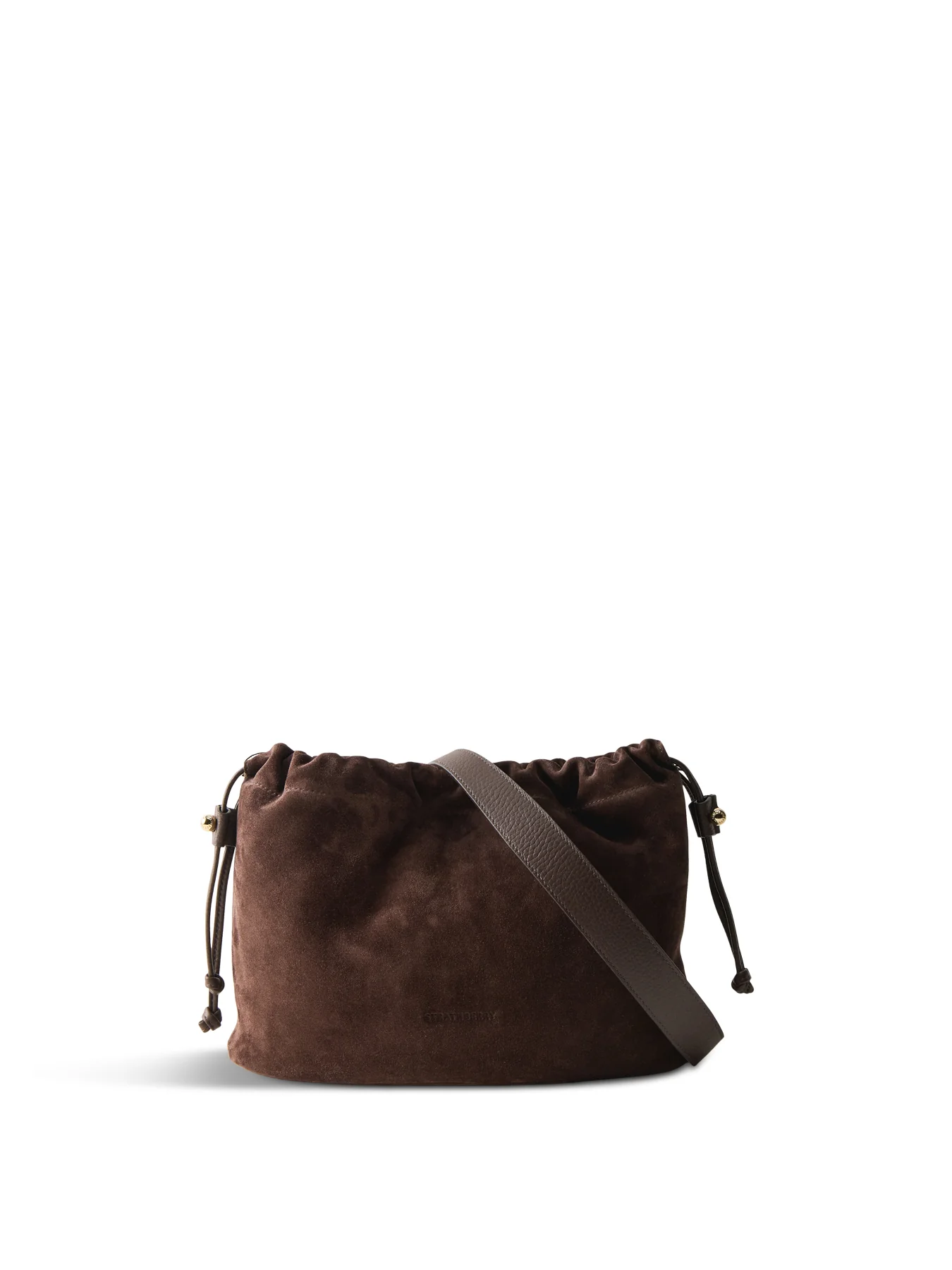 Charlotte Midi Suede Bag Chocolate