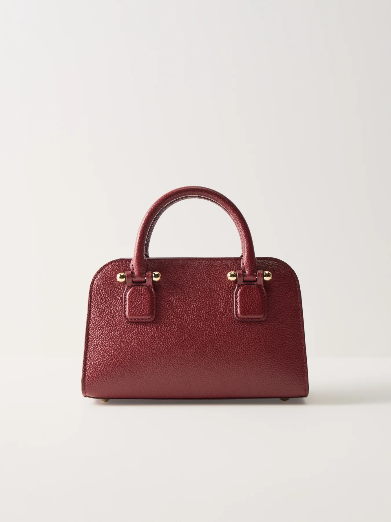 Georgia Mini Leather Tote Oxblood - Image 3