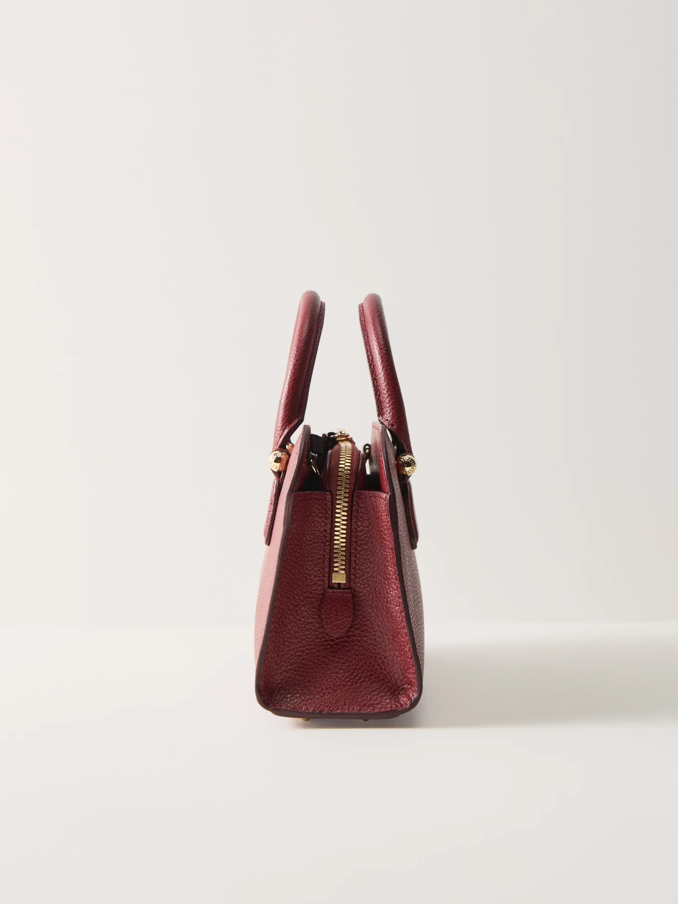 Georgia Mini Leather Tote Oxblood - Image 4