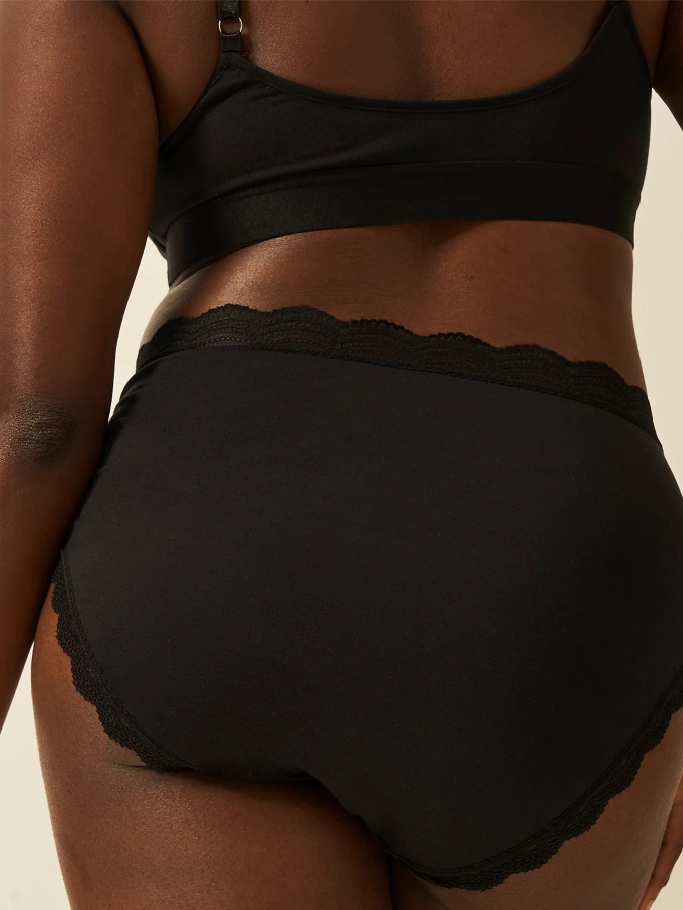 High Rise Knicker 4 Pack Black - Image 3