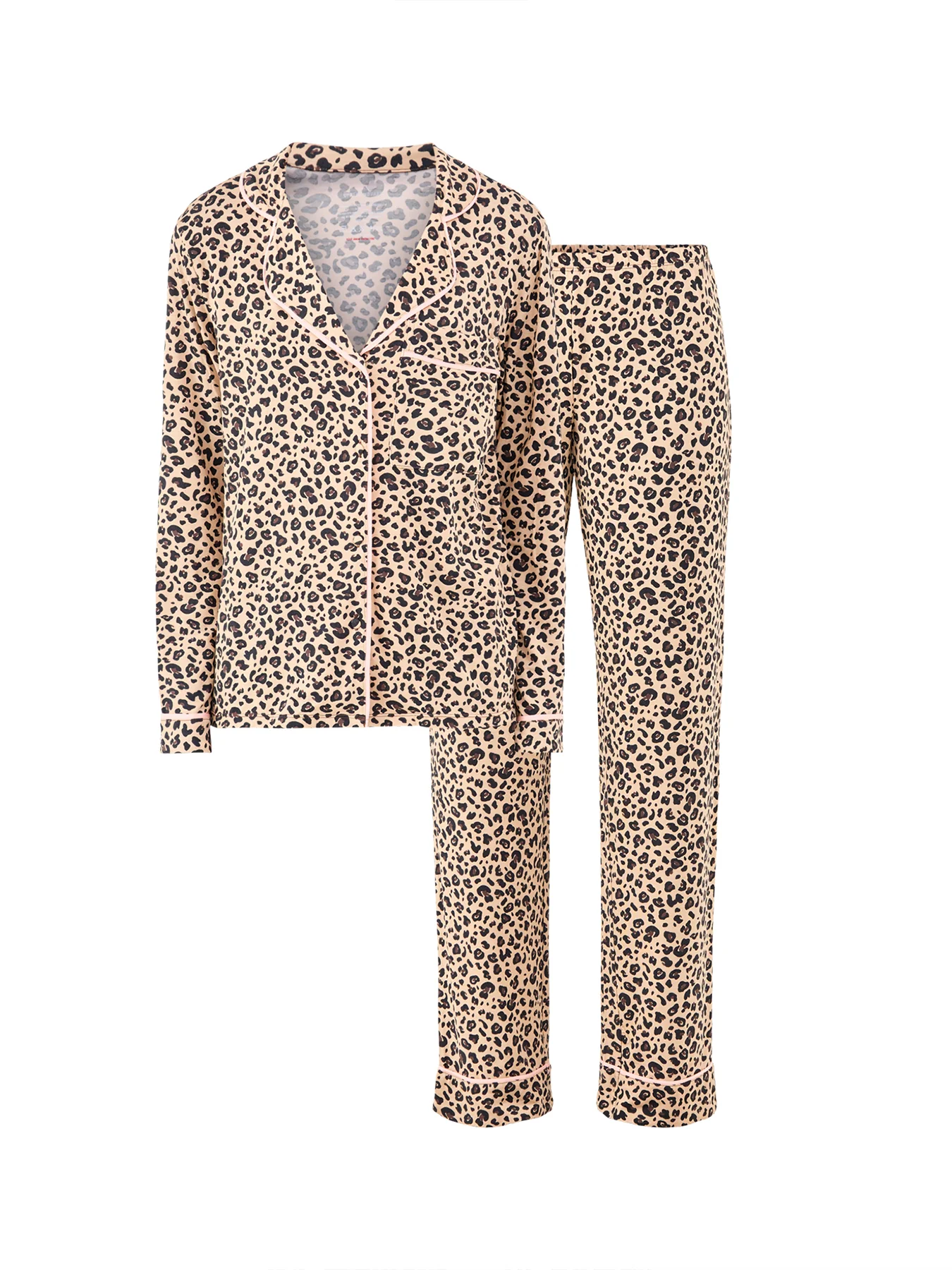 Long Pyjama Set Leopard