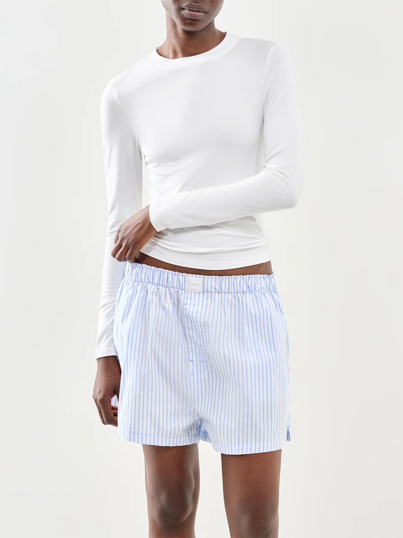 Long Sleeve Layering Top White - Image 2