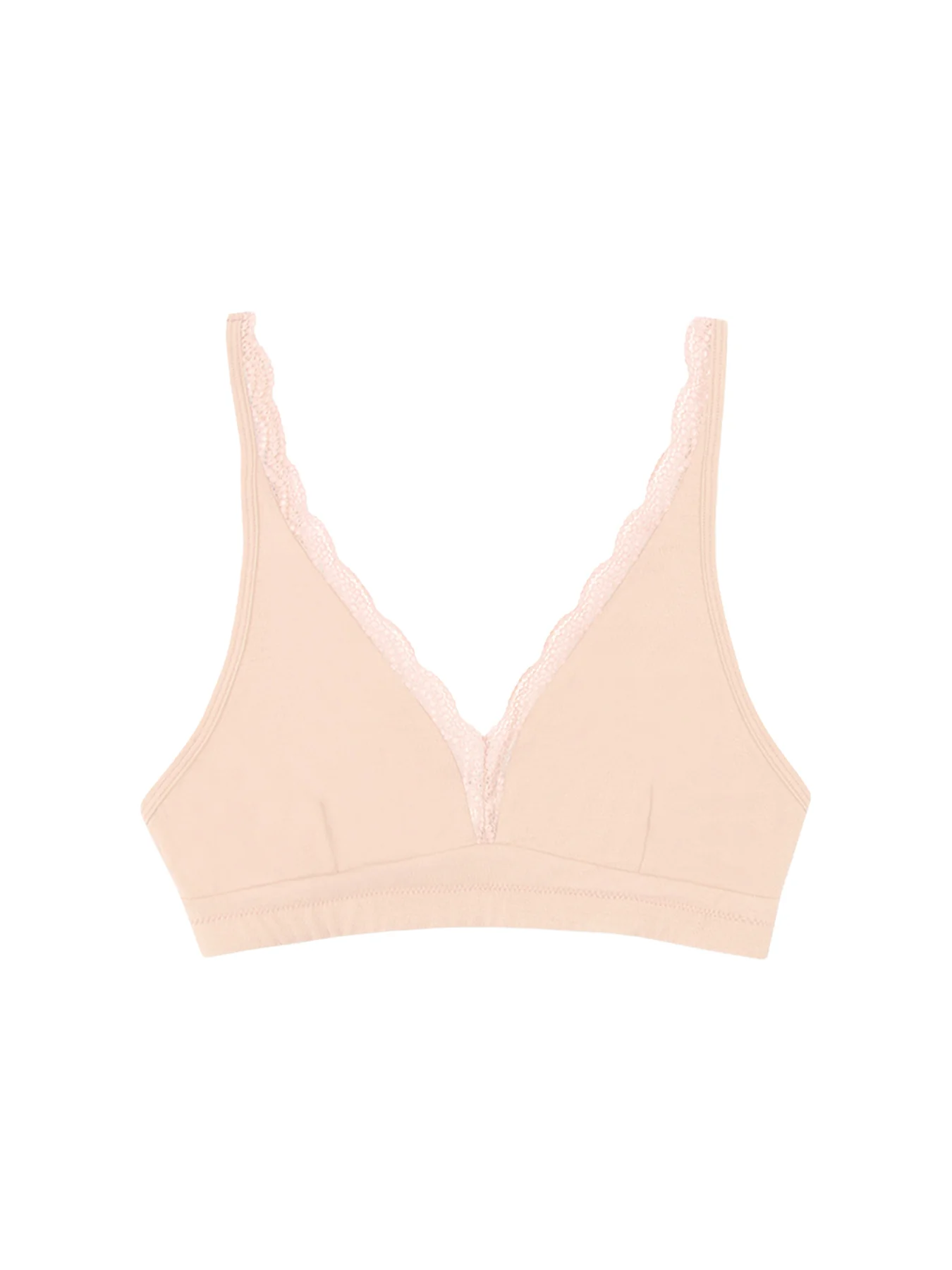 Lace Plunge Bra Nude