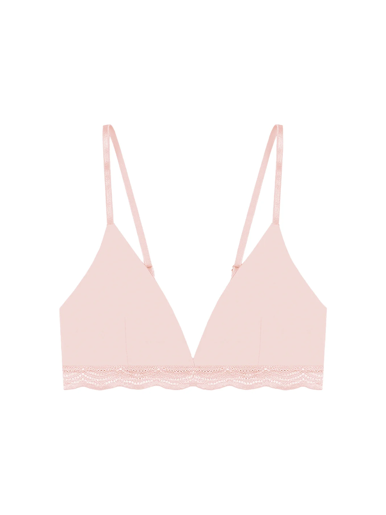 Lace Triangle Bra Pink