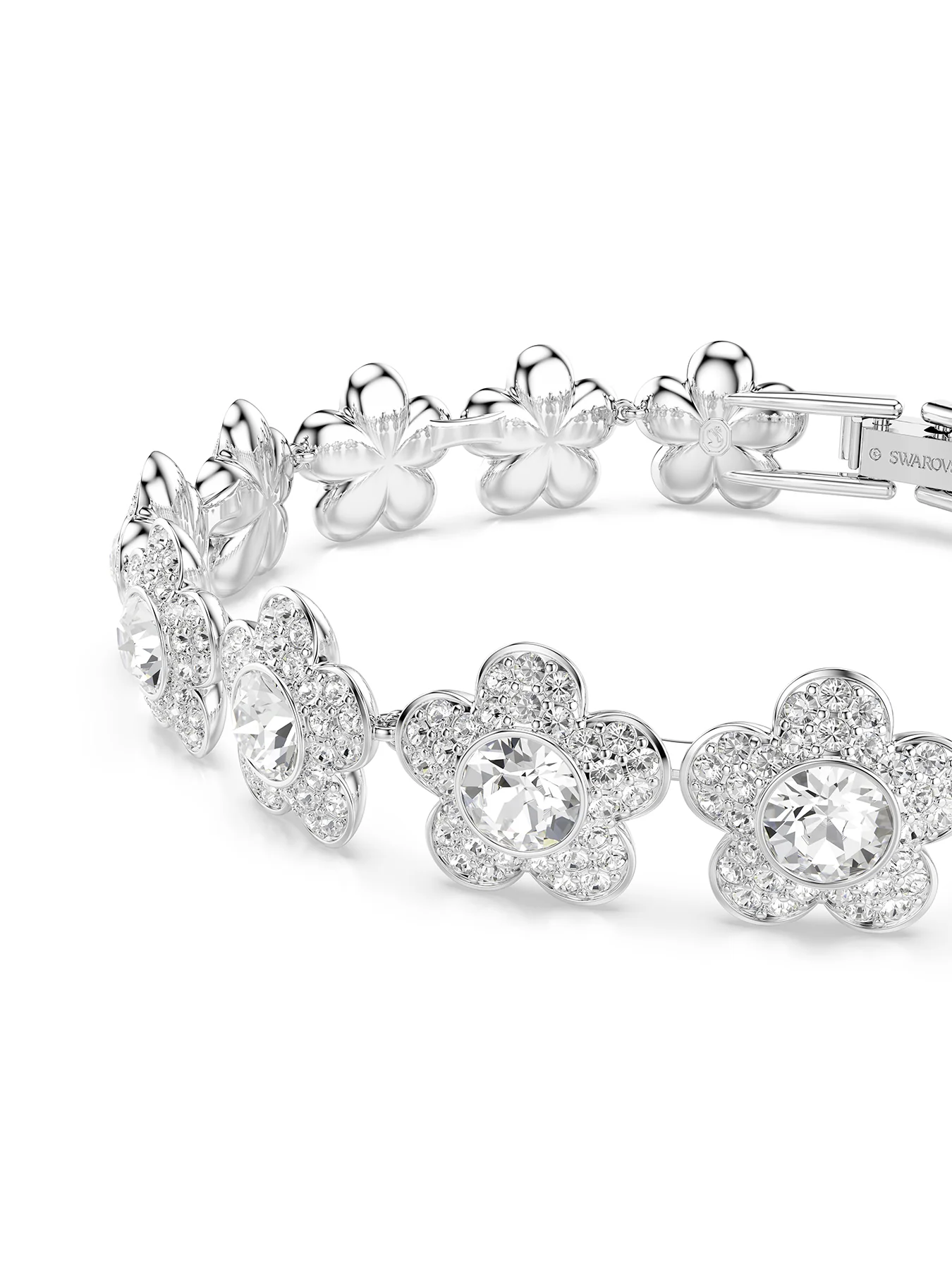 Crystal Motif Bracelet Silver - Image 2